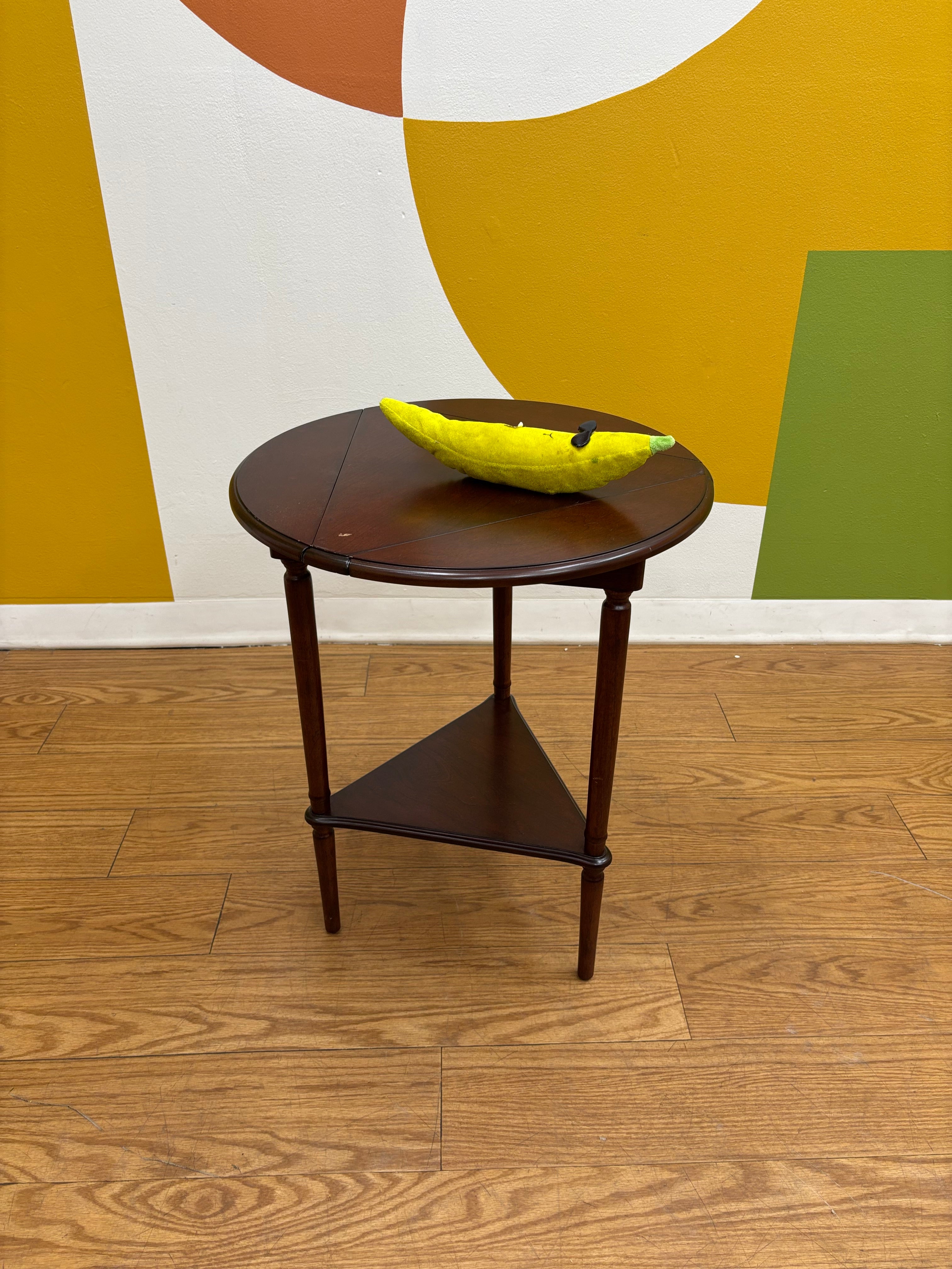 Triple Drop Leaf Folding Side Table (Bombay)