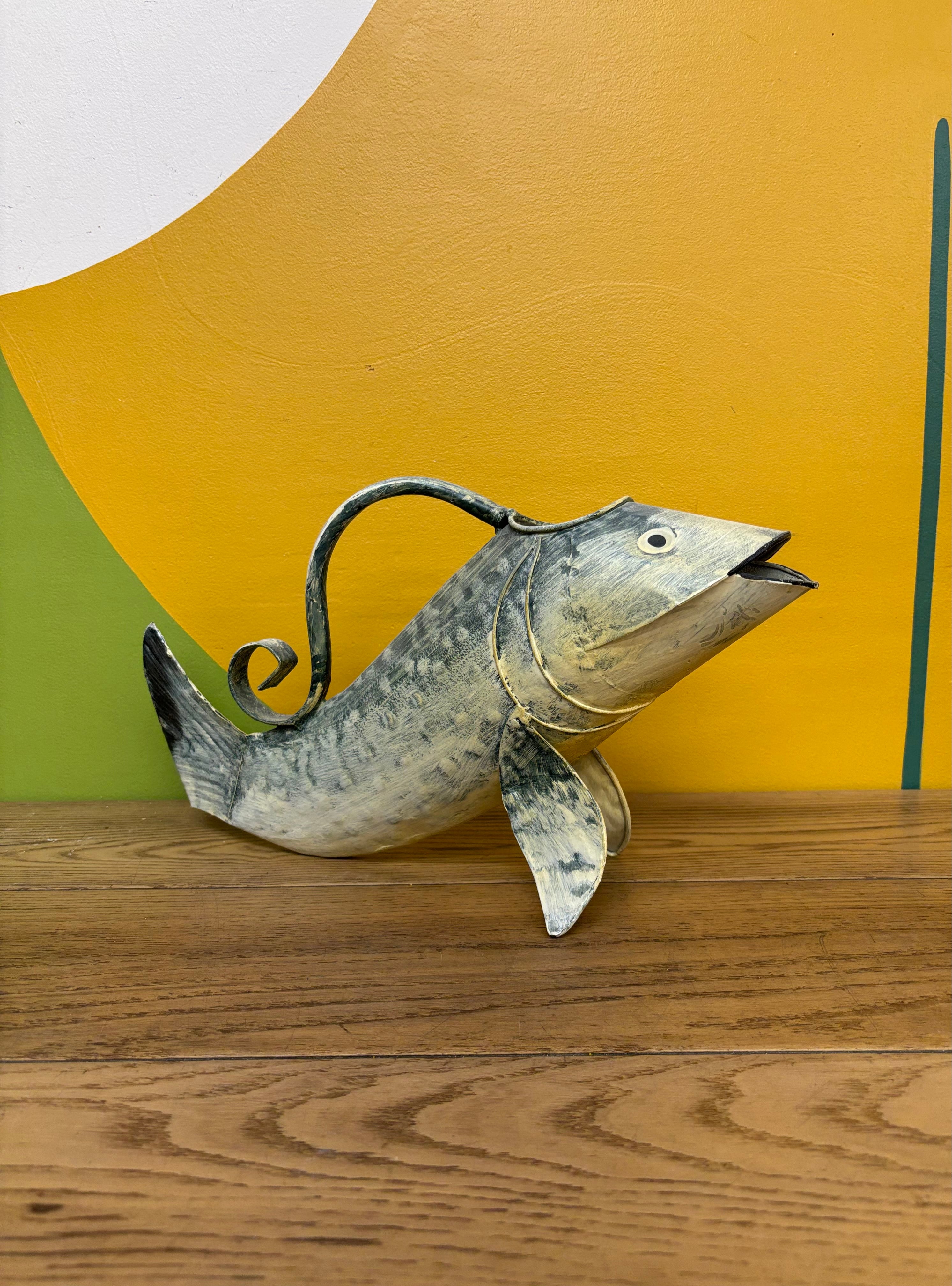 Decorative Metal Fish Pitcher