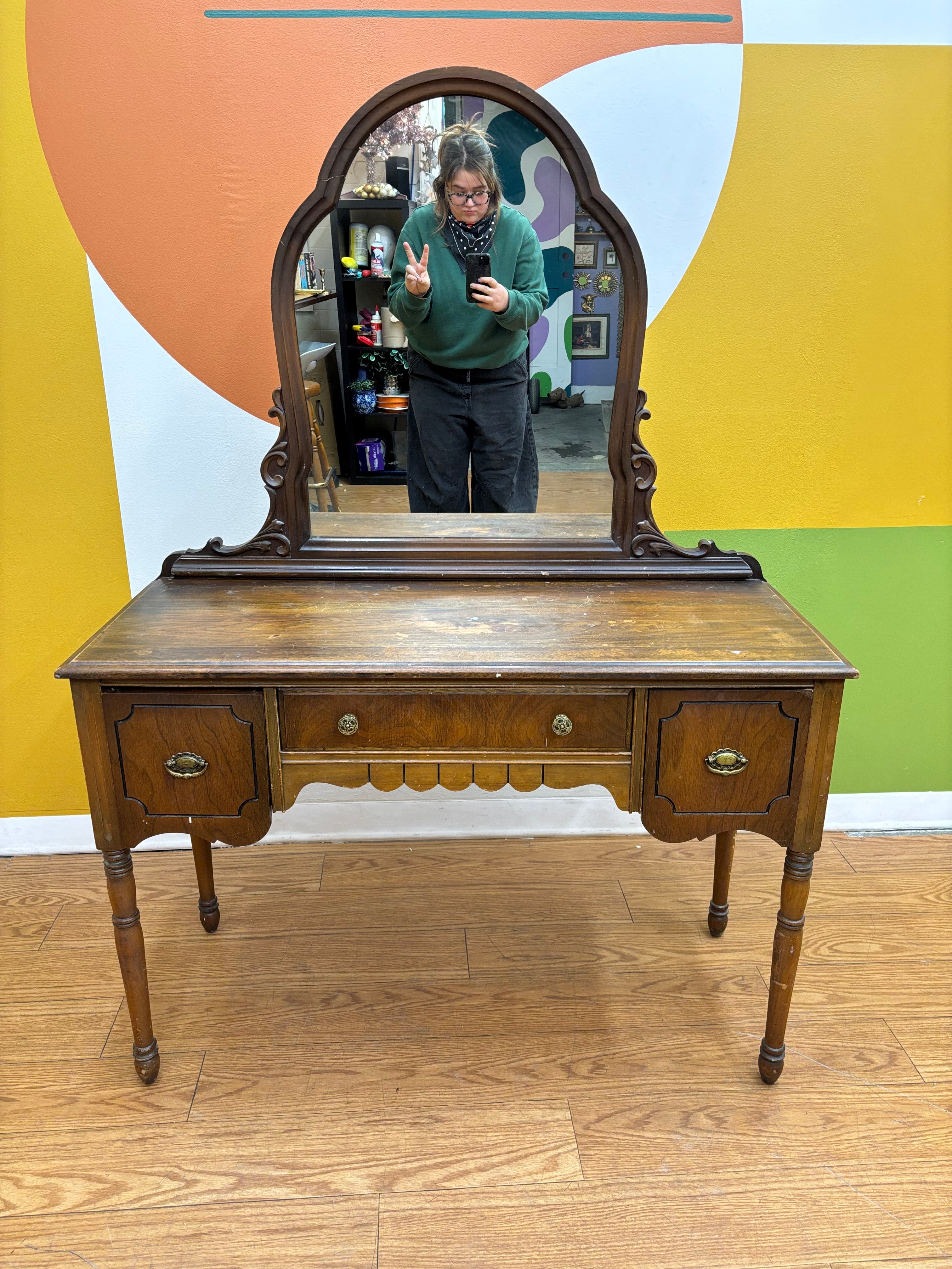 Wood Vanity