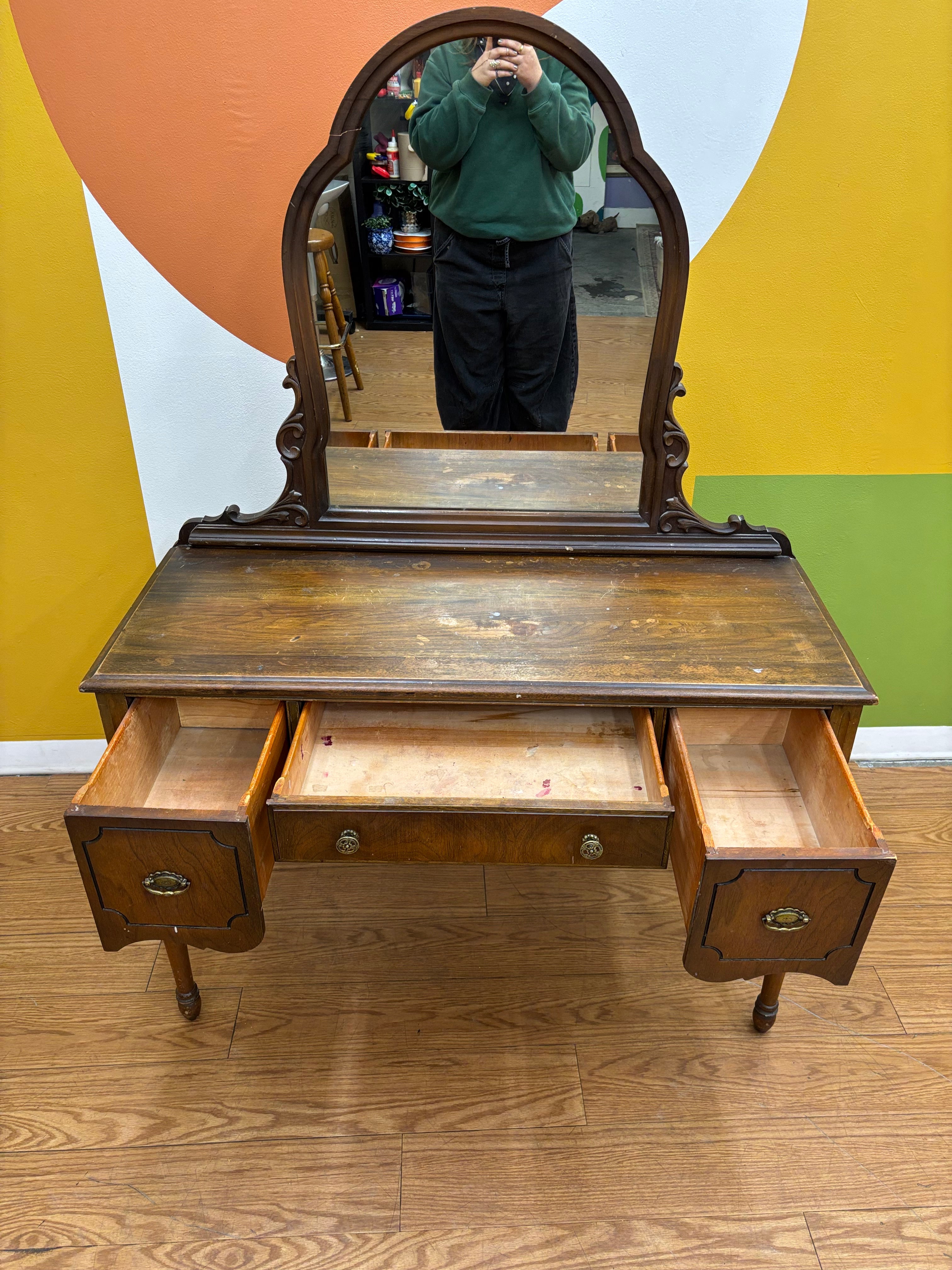 Wood Vanity