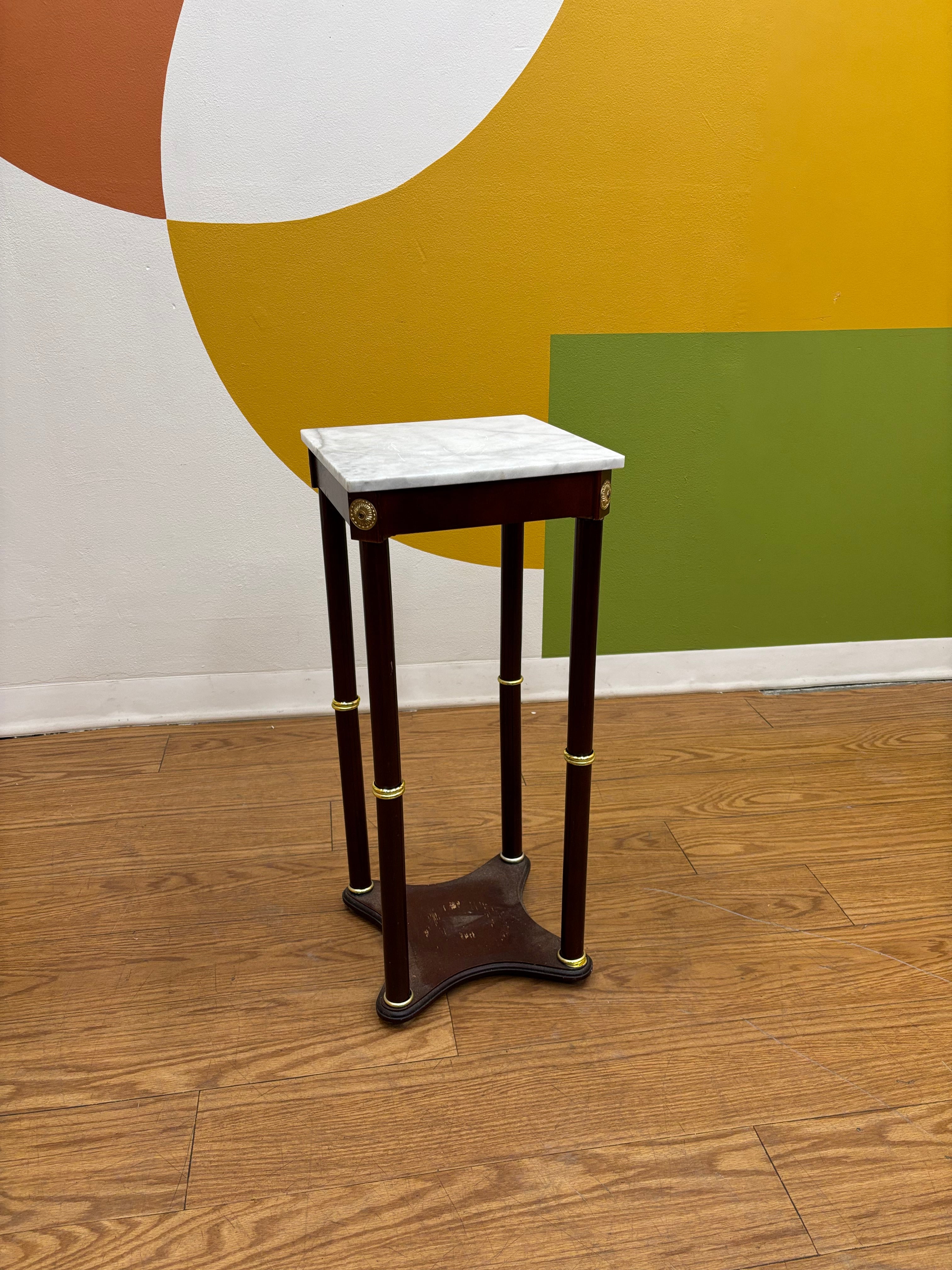Square Marble Top Side Table