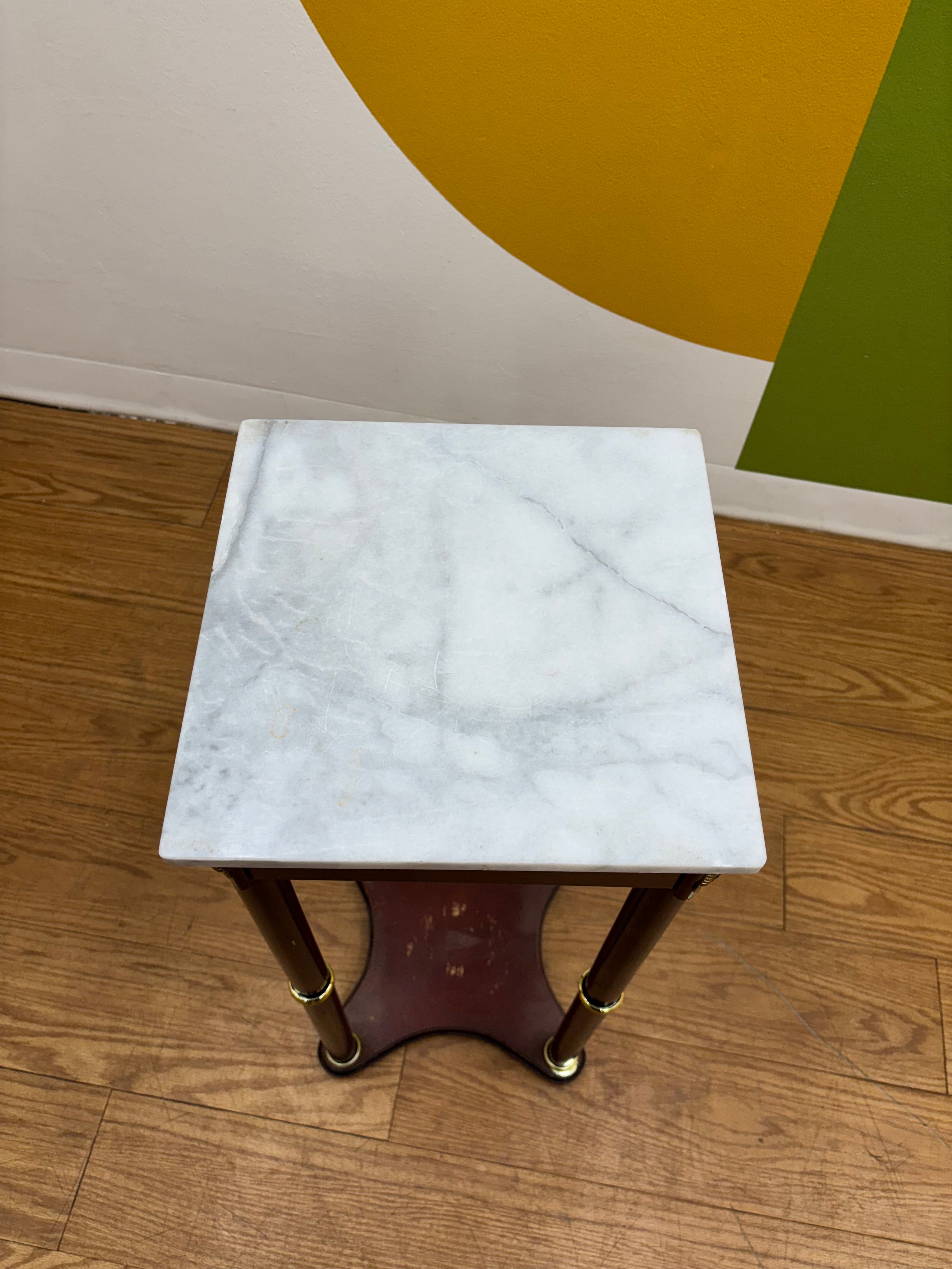 Square Marble Top Side Table