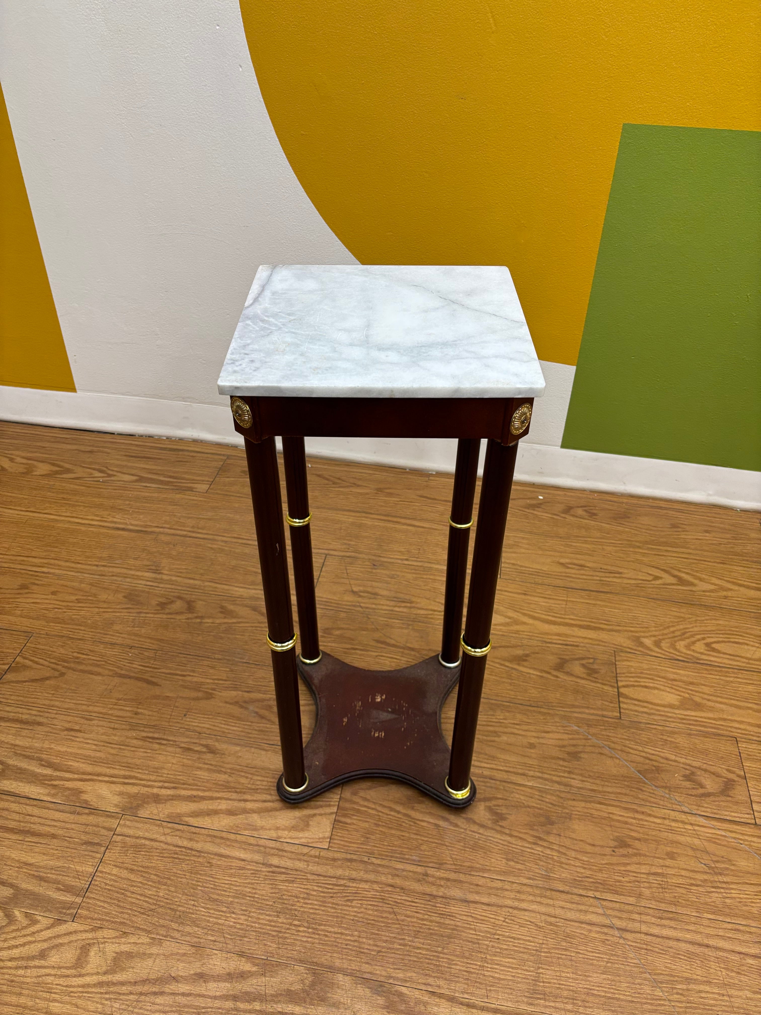 Square Marble Top Side Table