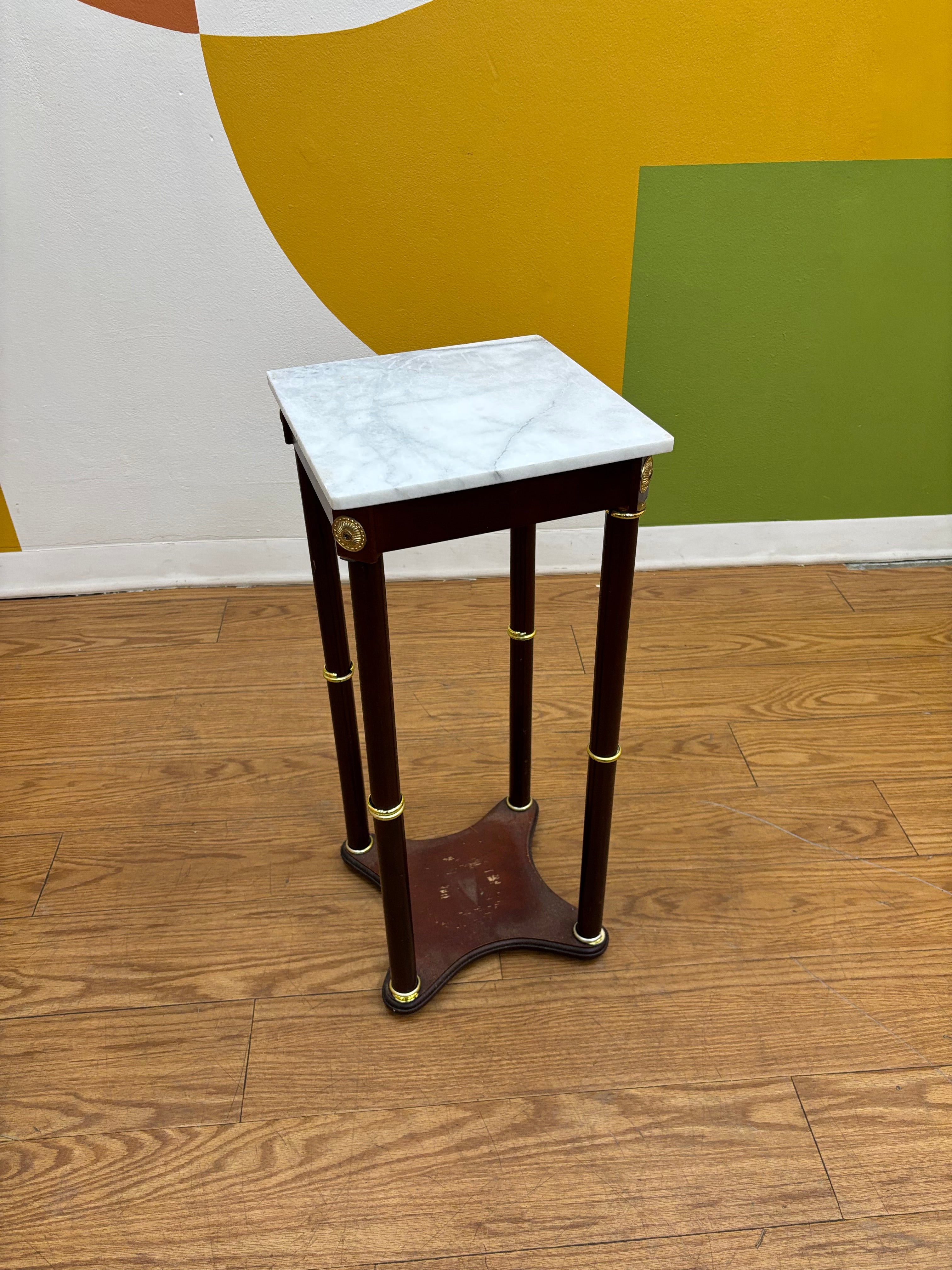 Square Marble Top Side Table