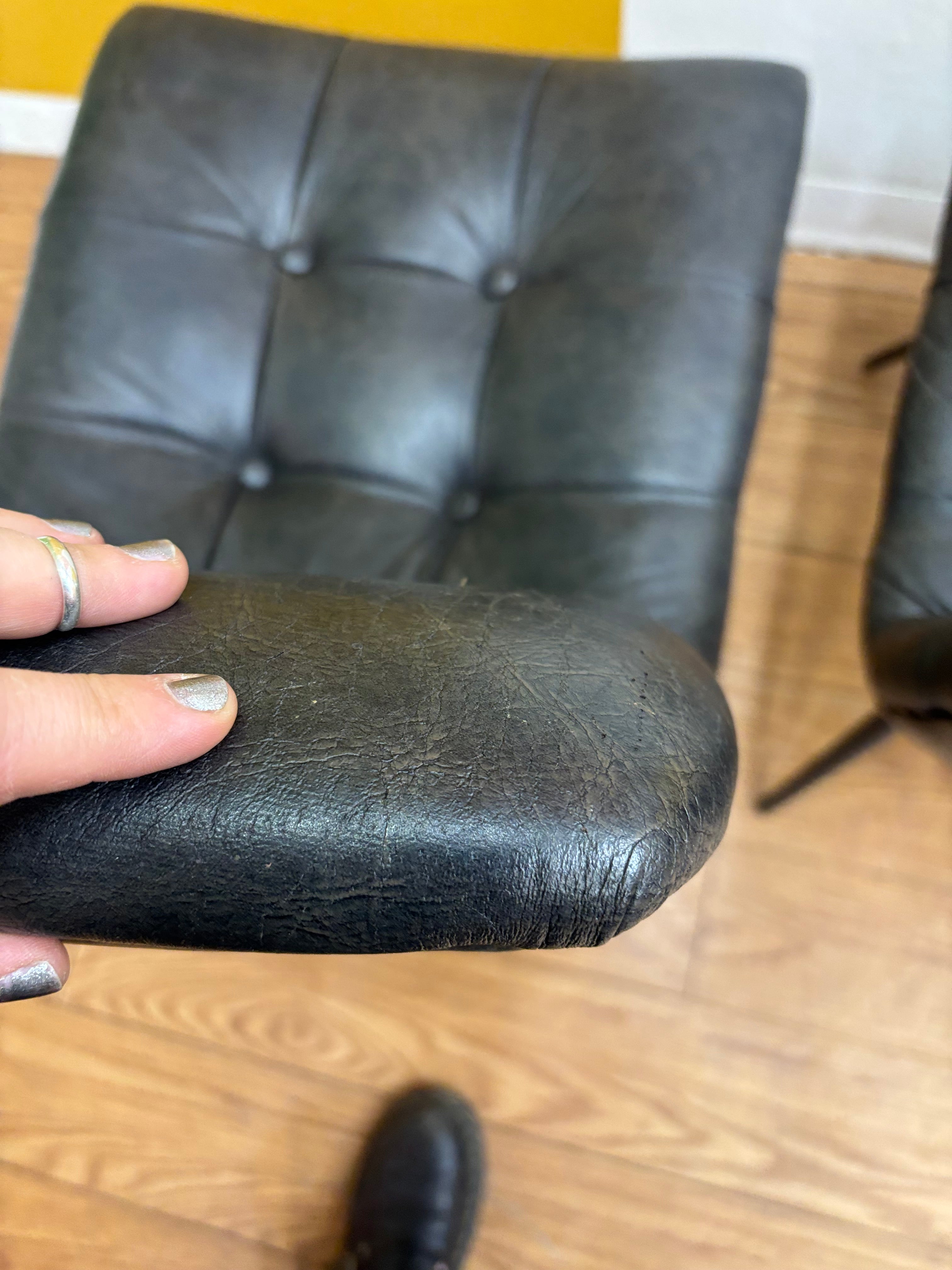 (2) Pleather Dining Chairs