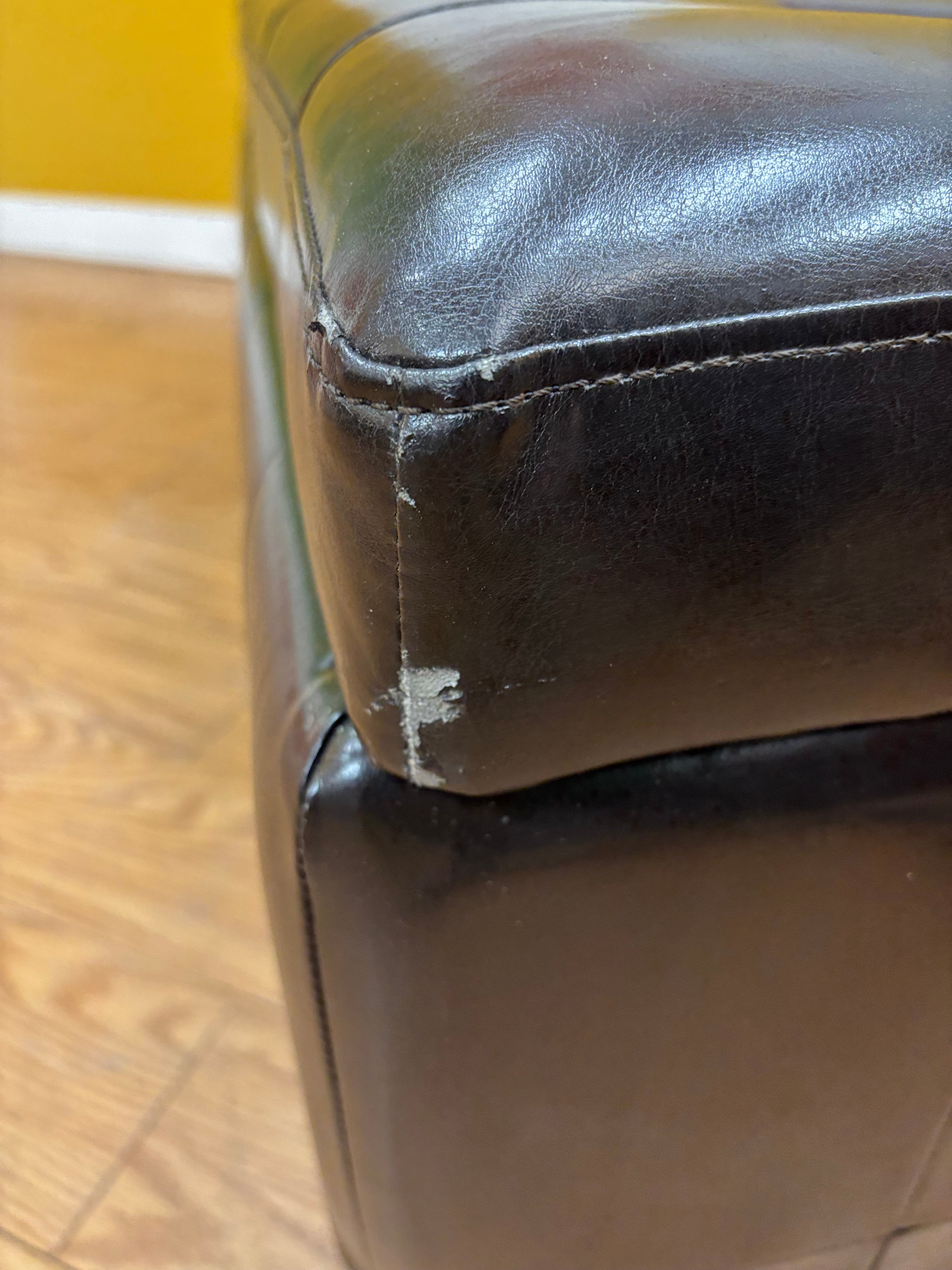 Pleather Storage Bench
