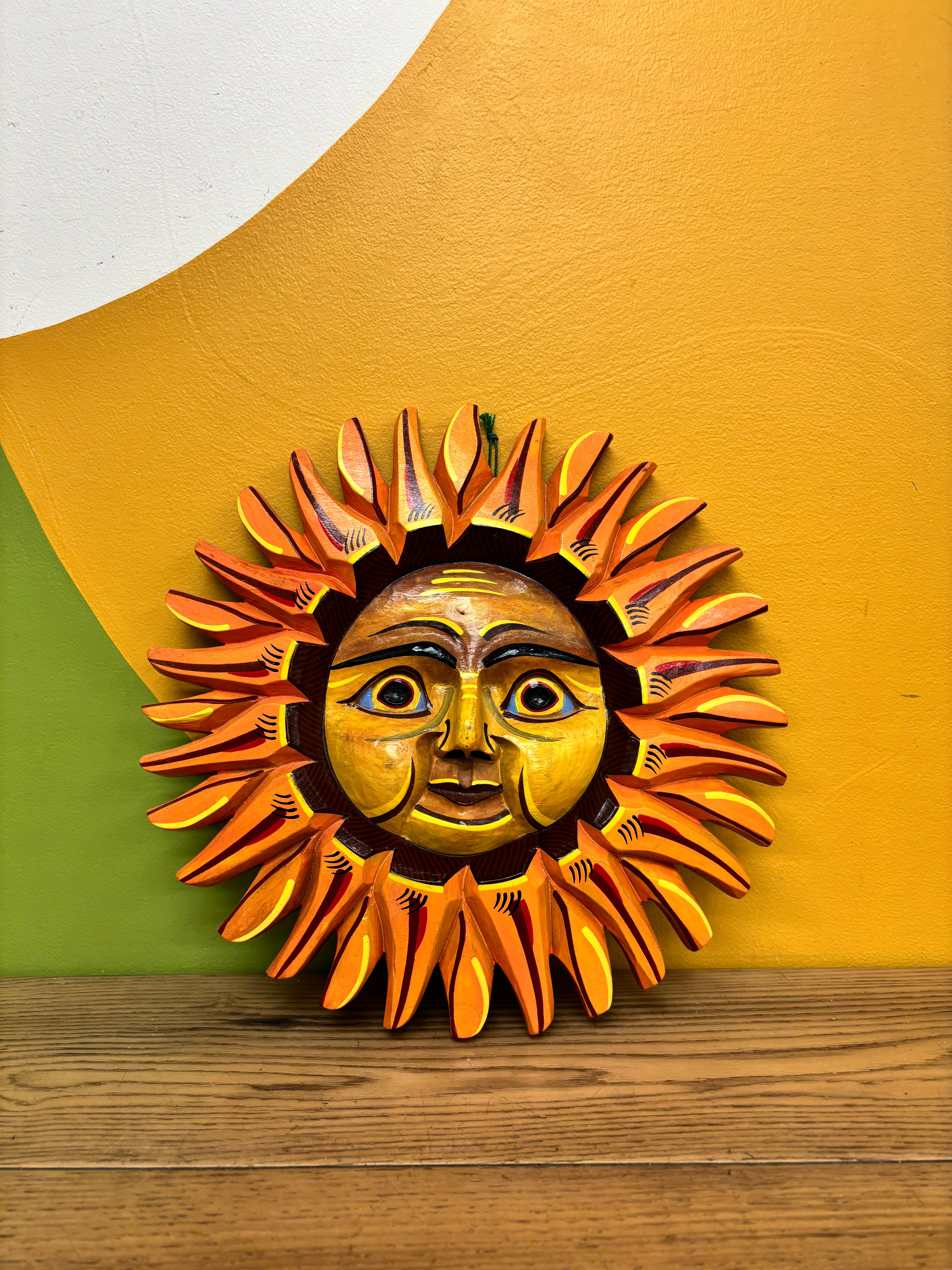 Wood Painted Sun