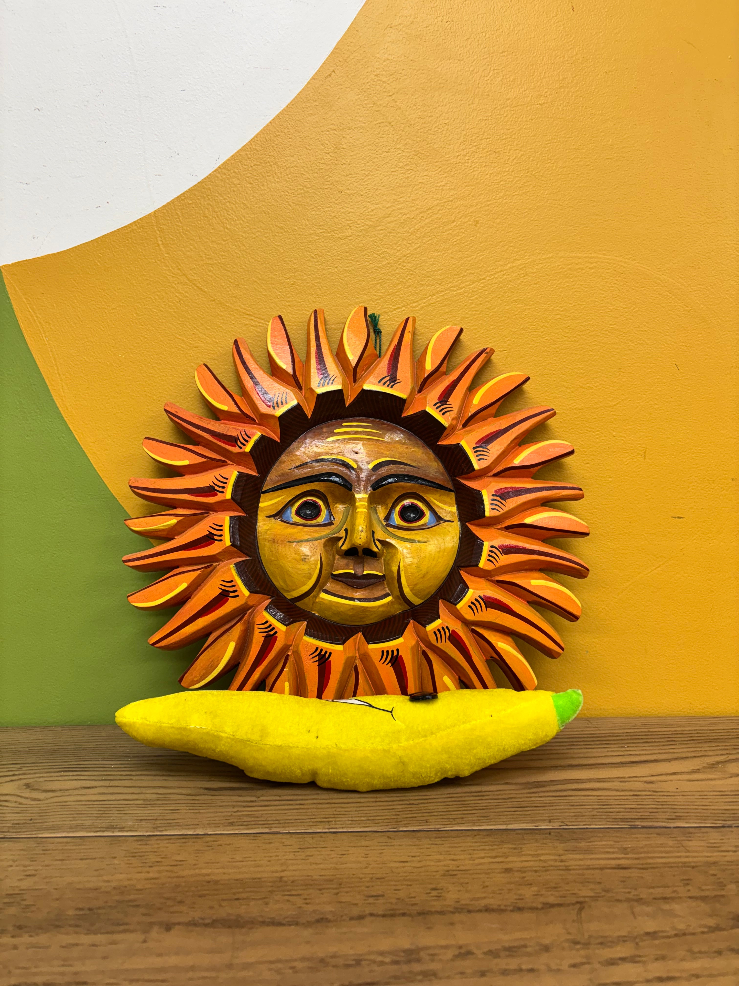 Wood Painted Sun