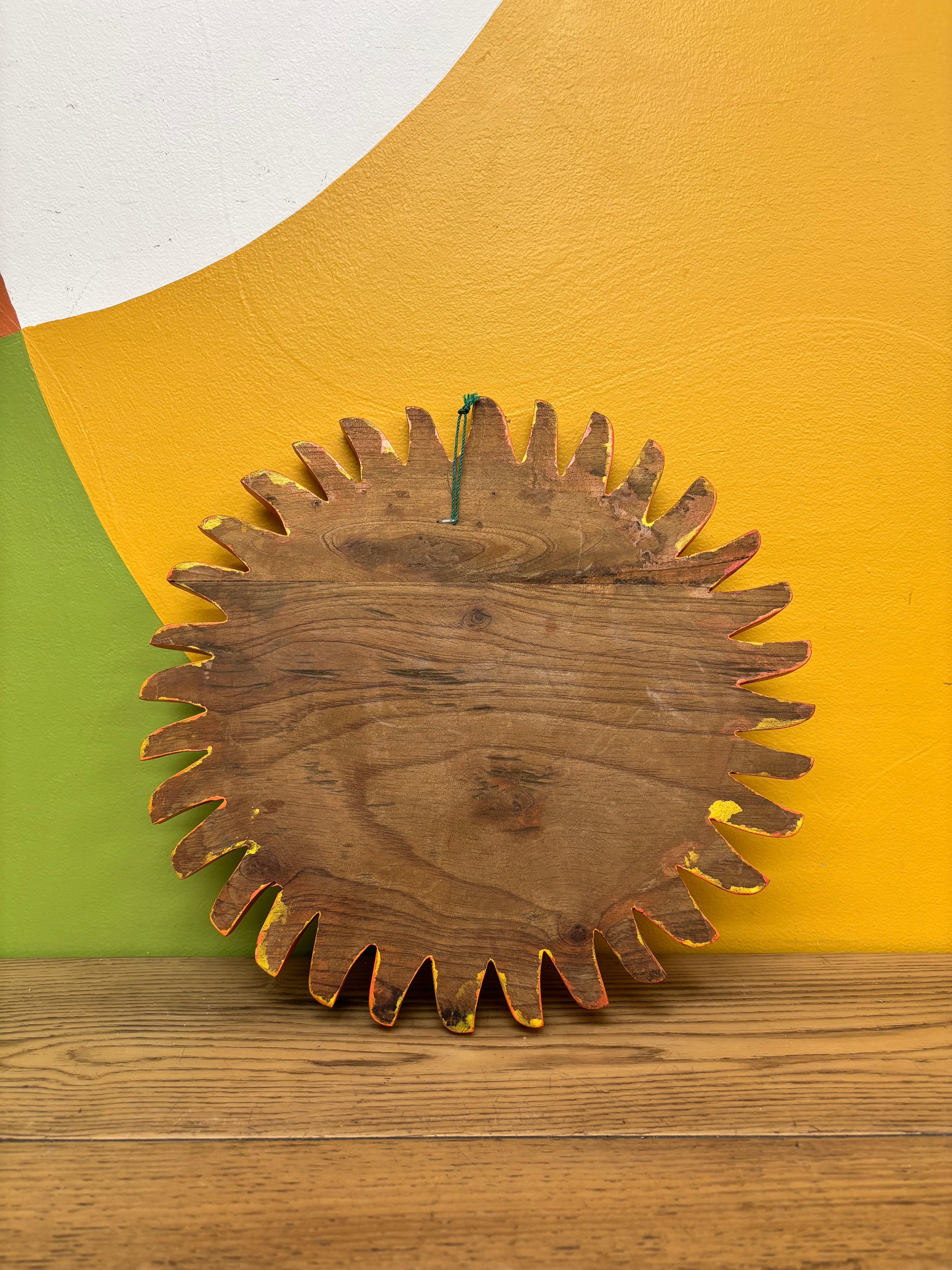 Wood Painted Sun