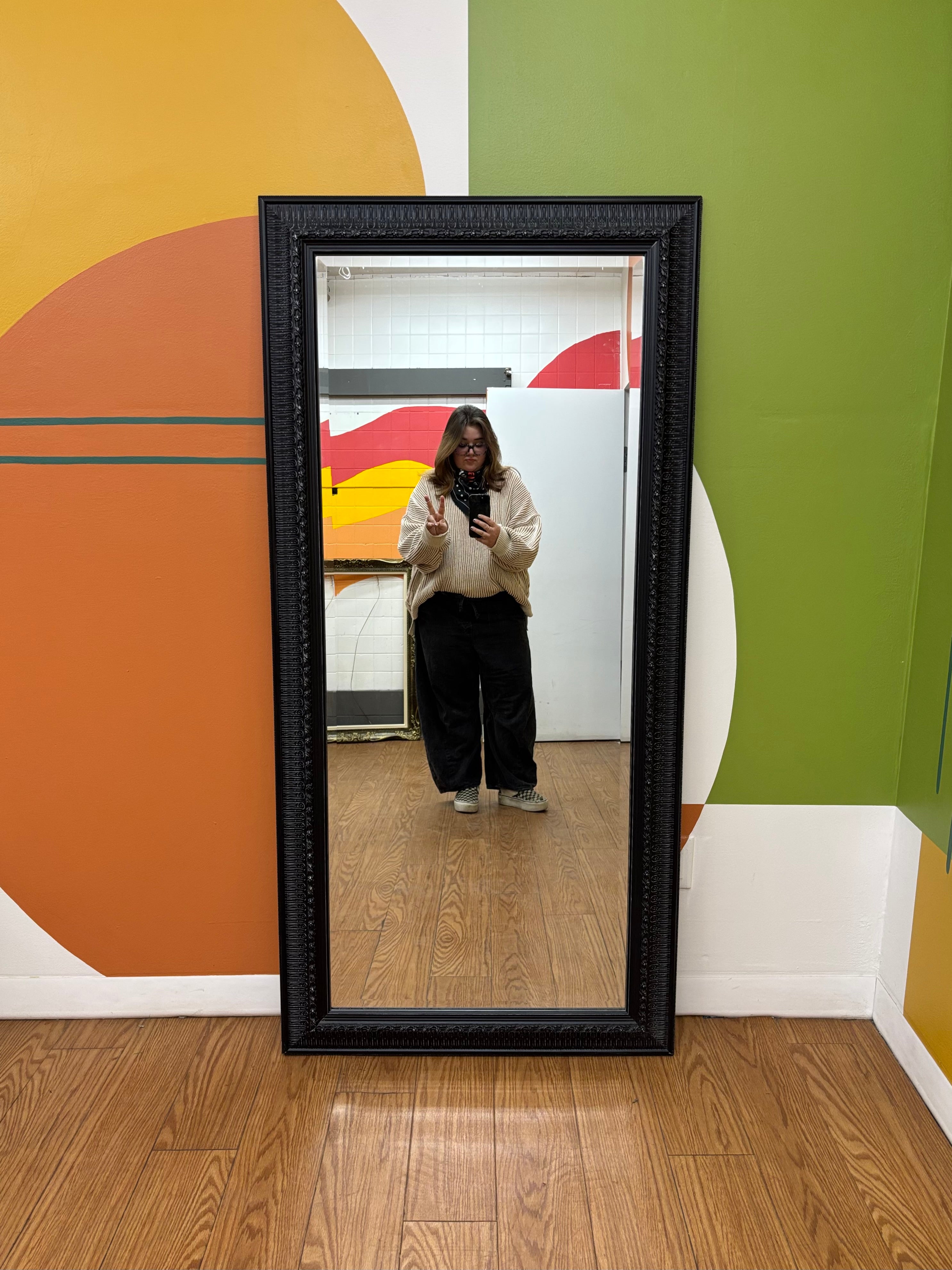 Black Floor Mirror