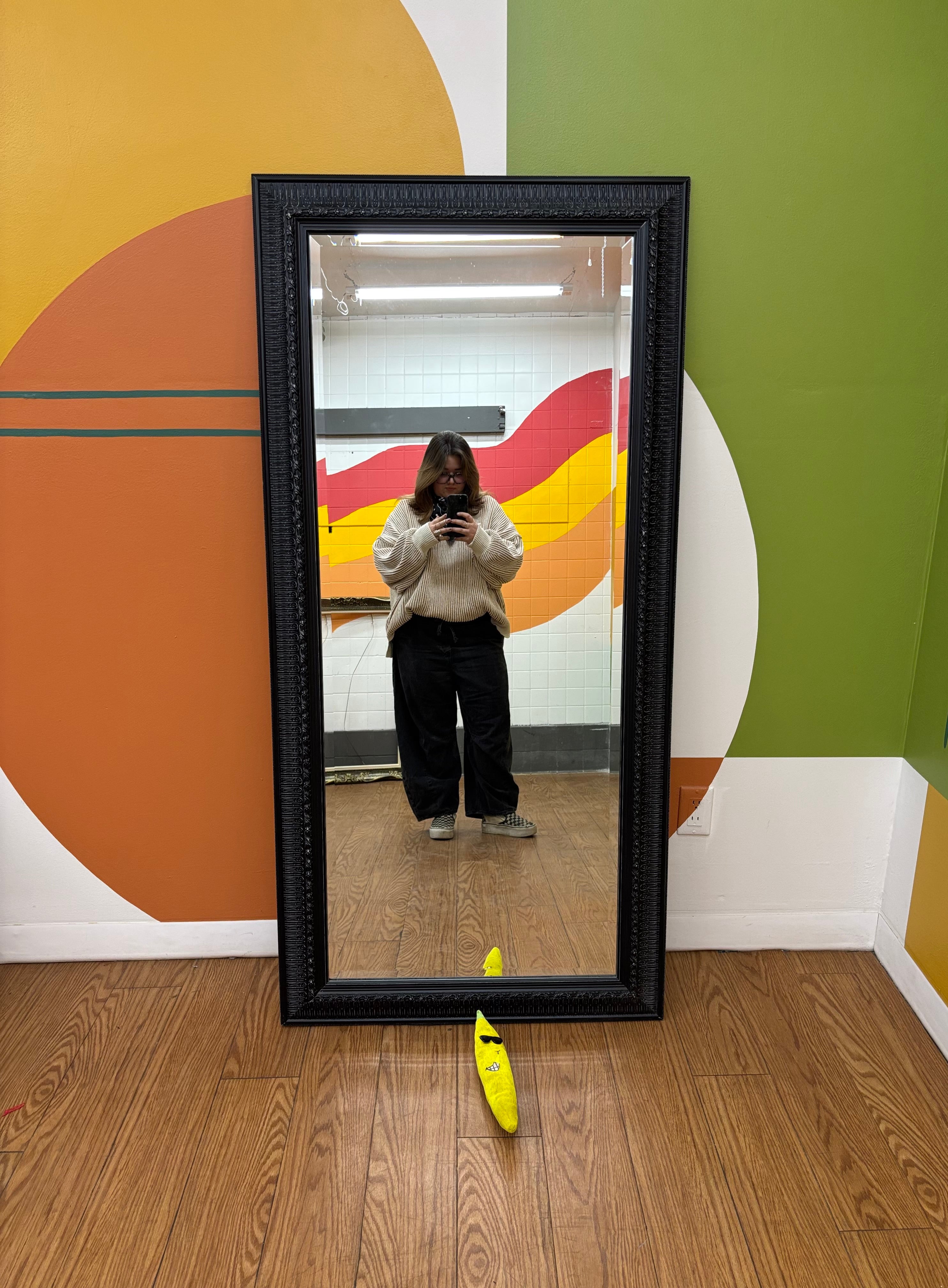 Black Floor Mirror
