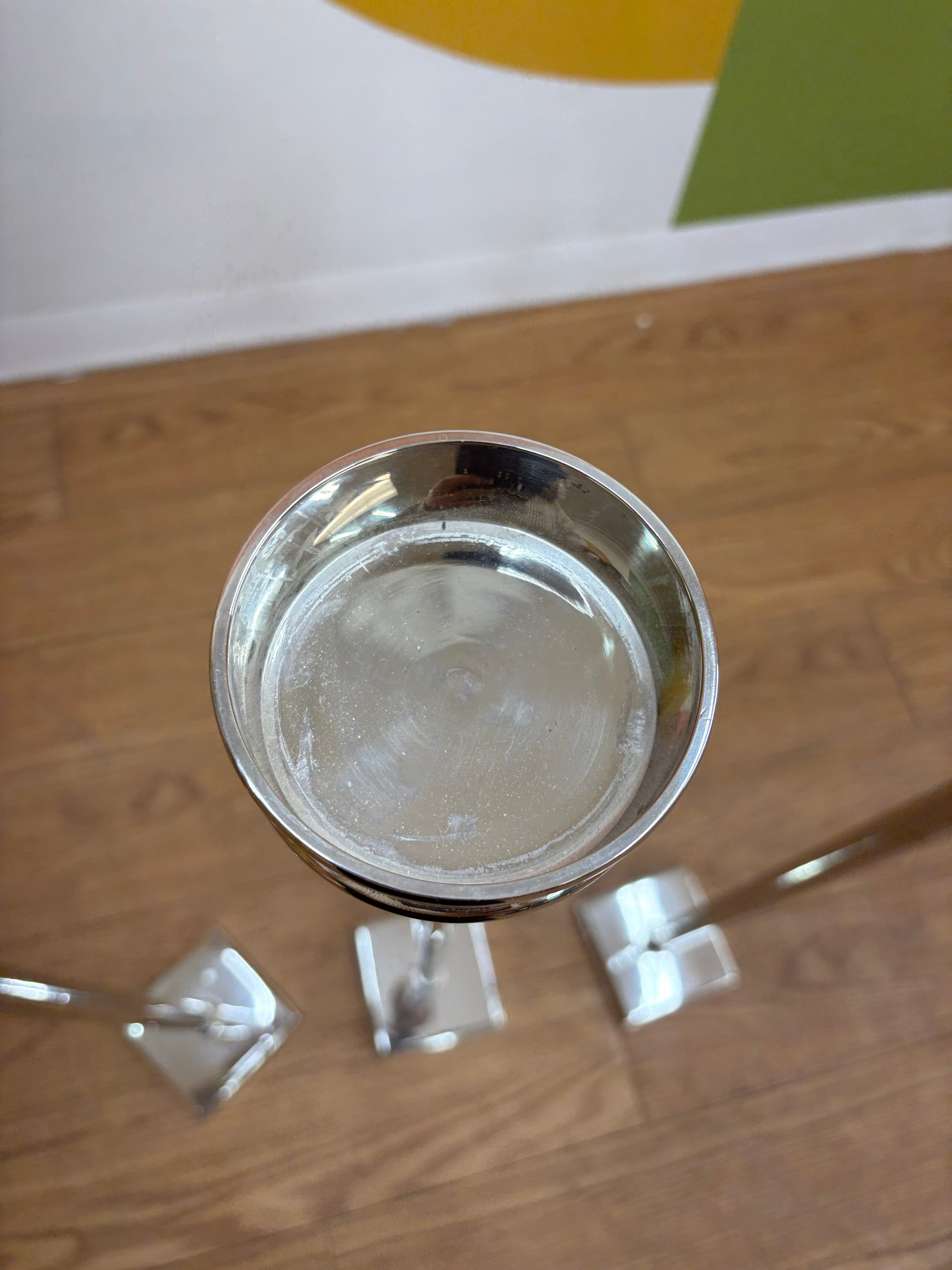 (3) Metal Floor Candle Holders