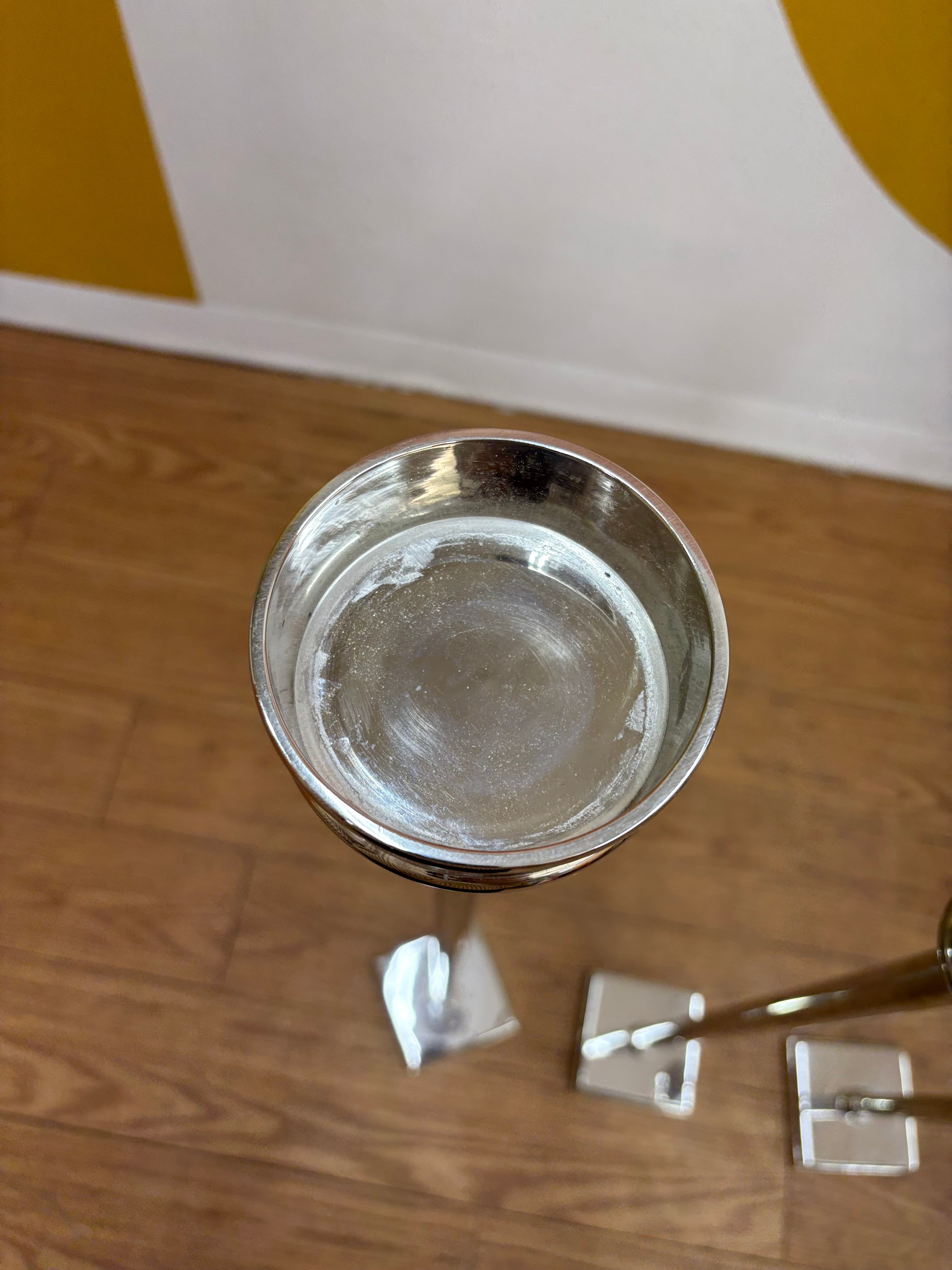 (3) Metal Floor Candle Holders