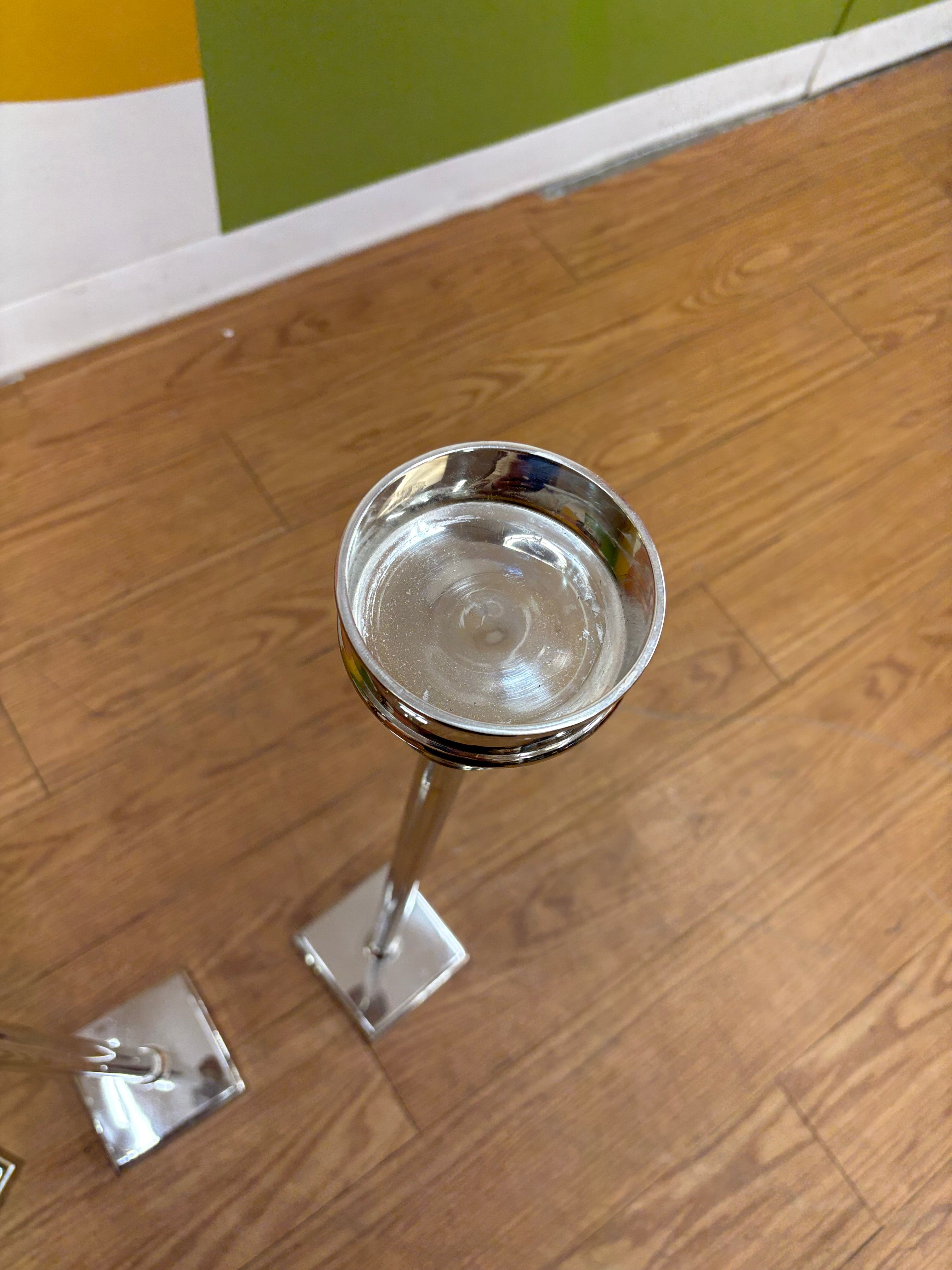 (3) Metal Floor Candle Holders