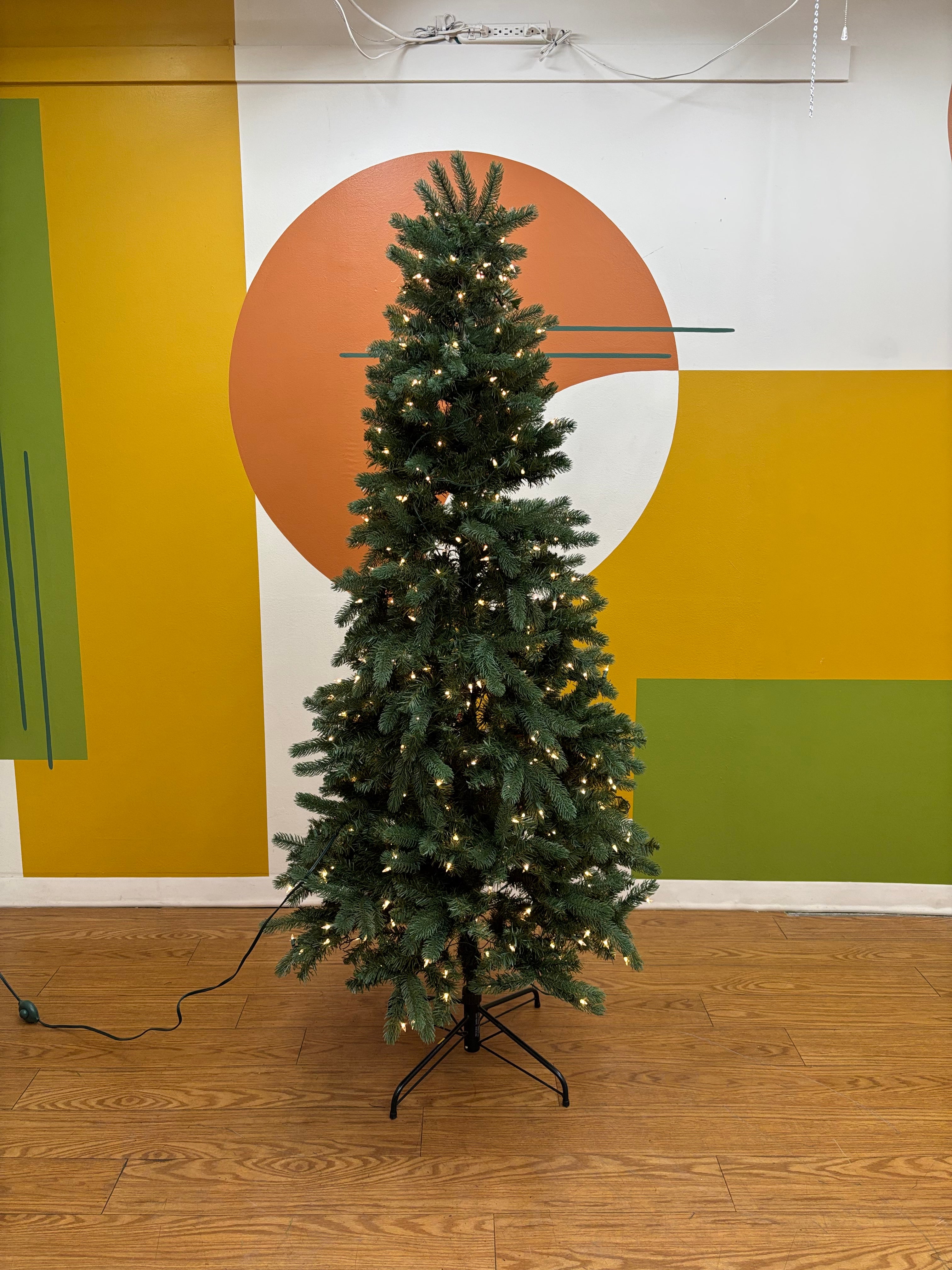 6.5' Faux Light Up Tree