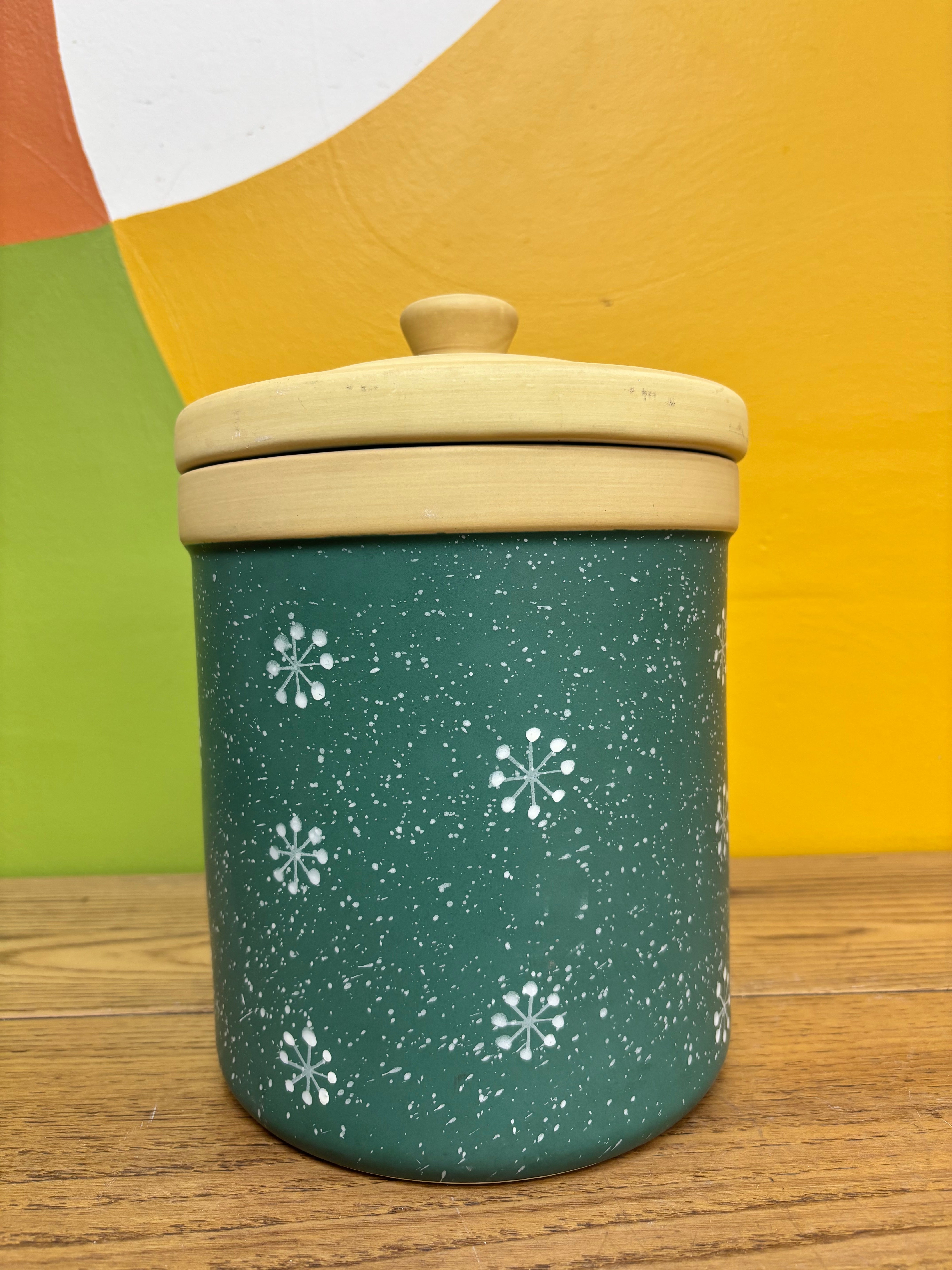 Stoneware Santa Cookie Jar
