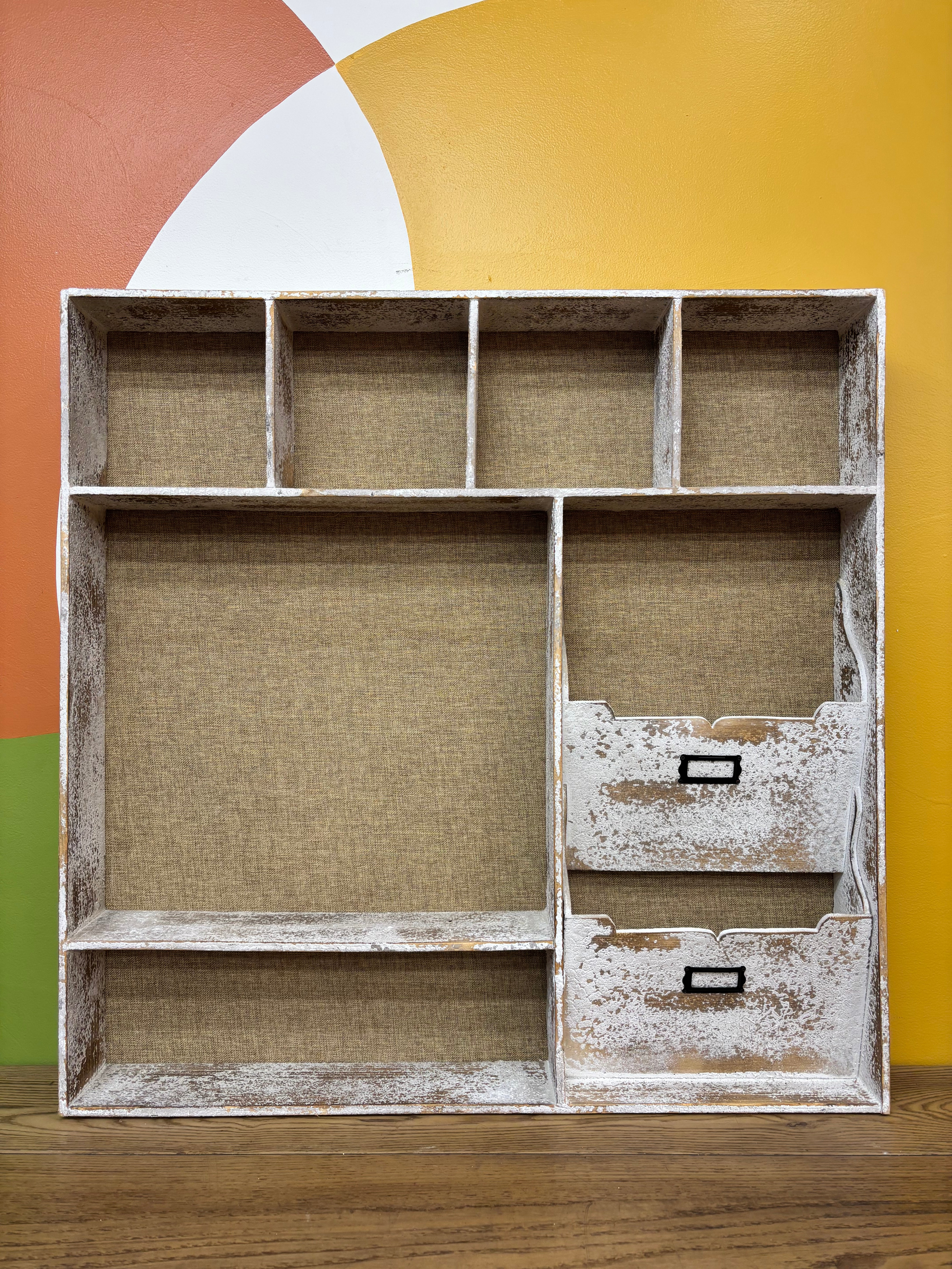 Wall-Mounted Wood Organizer