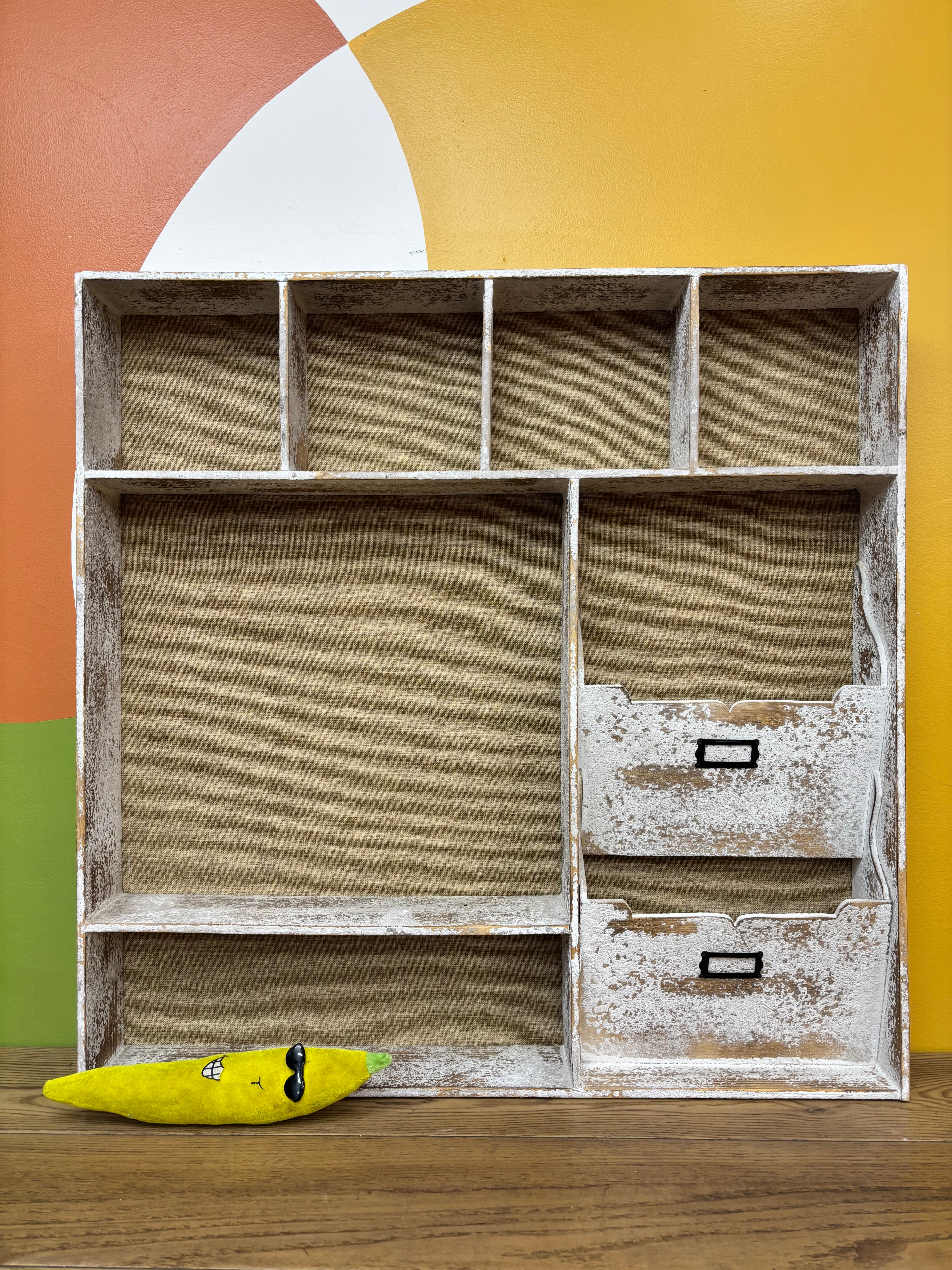 Wall-Mounted Wood Organizer