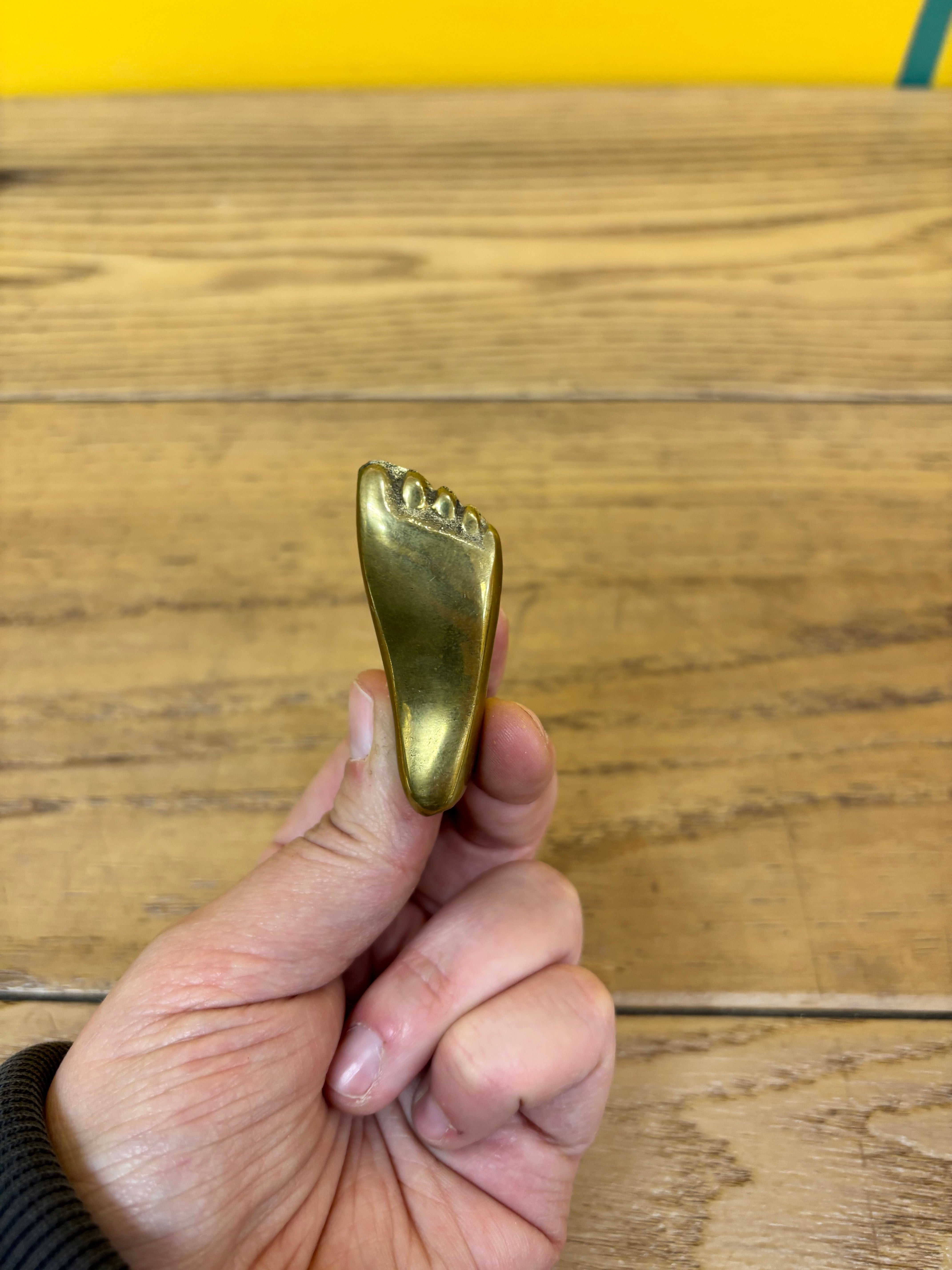 "Best Foot Forward" Brass Foot