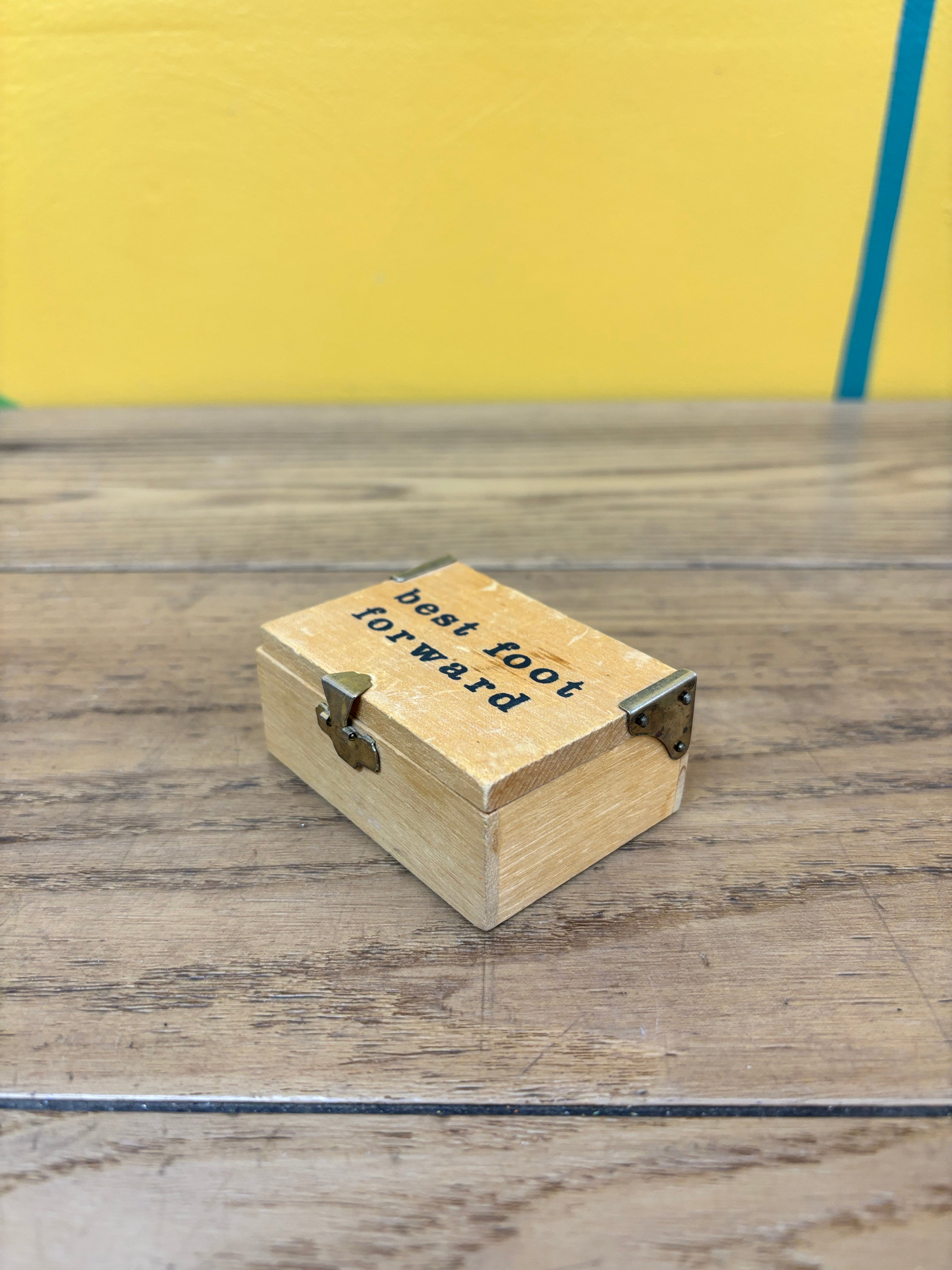 "Best Foot Forward" Brass Foot