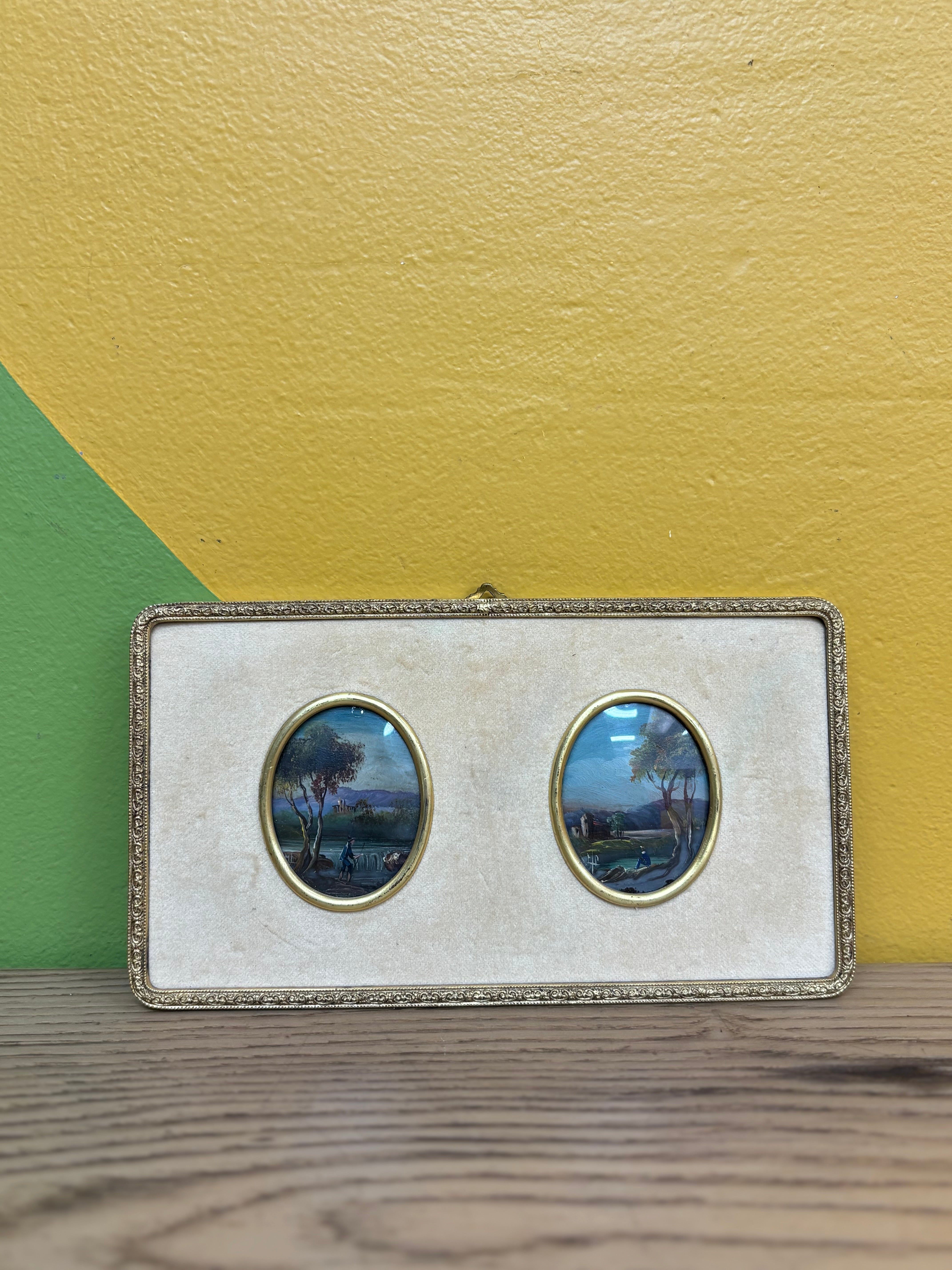 Small Oval Oil Paintings