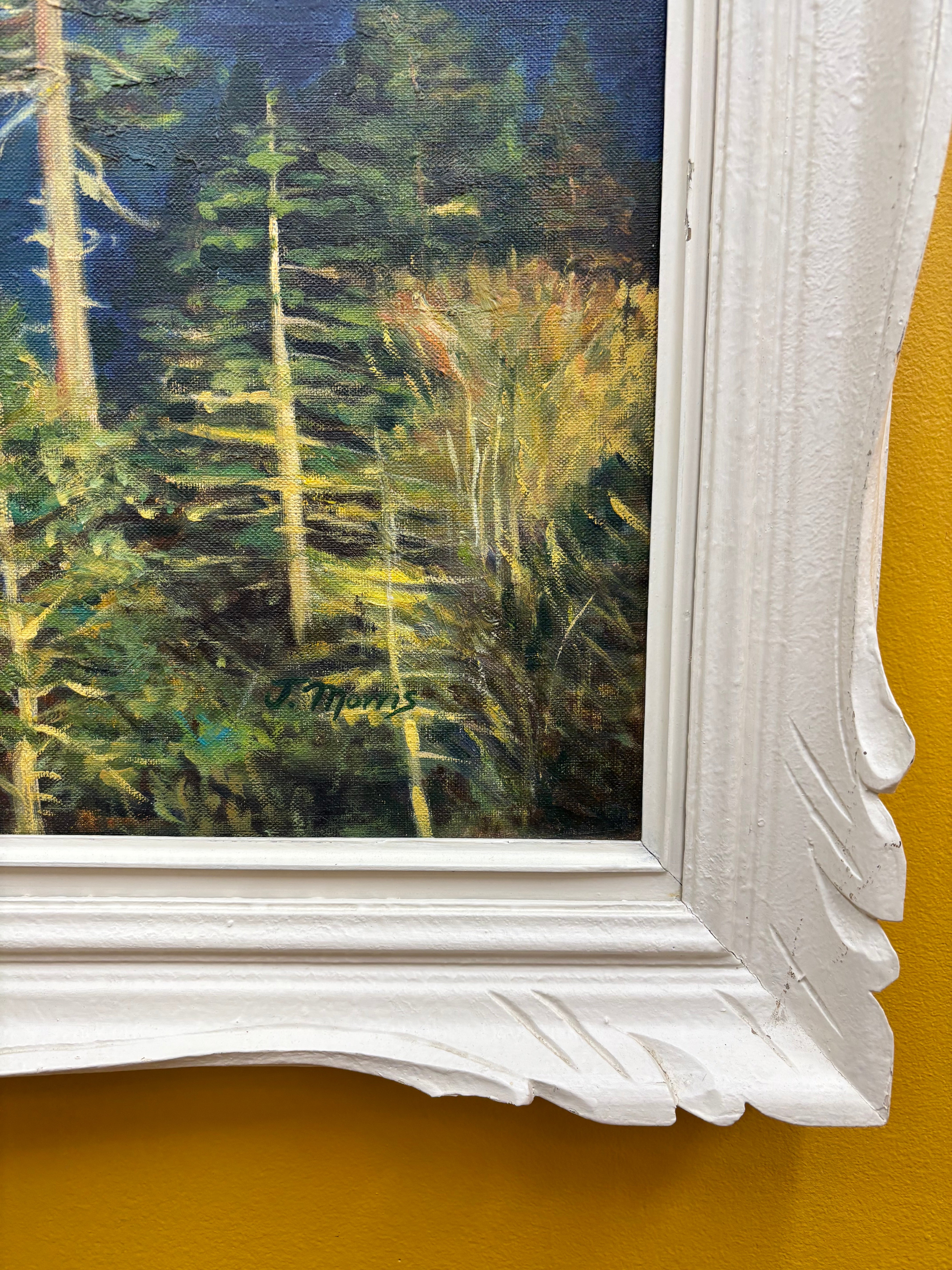 Large White Framed Art