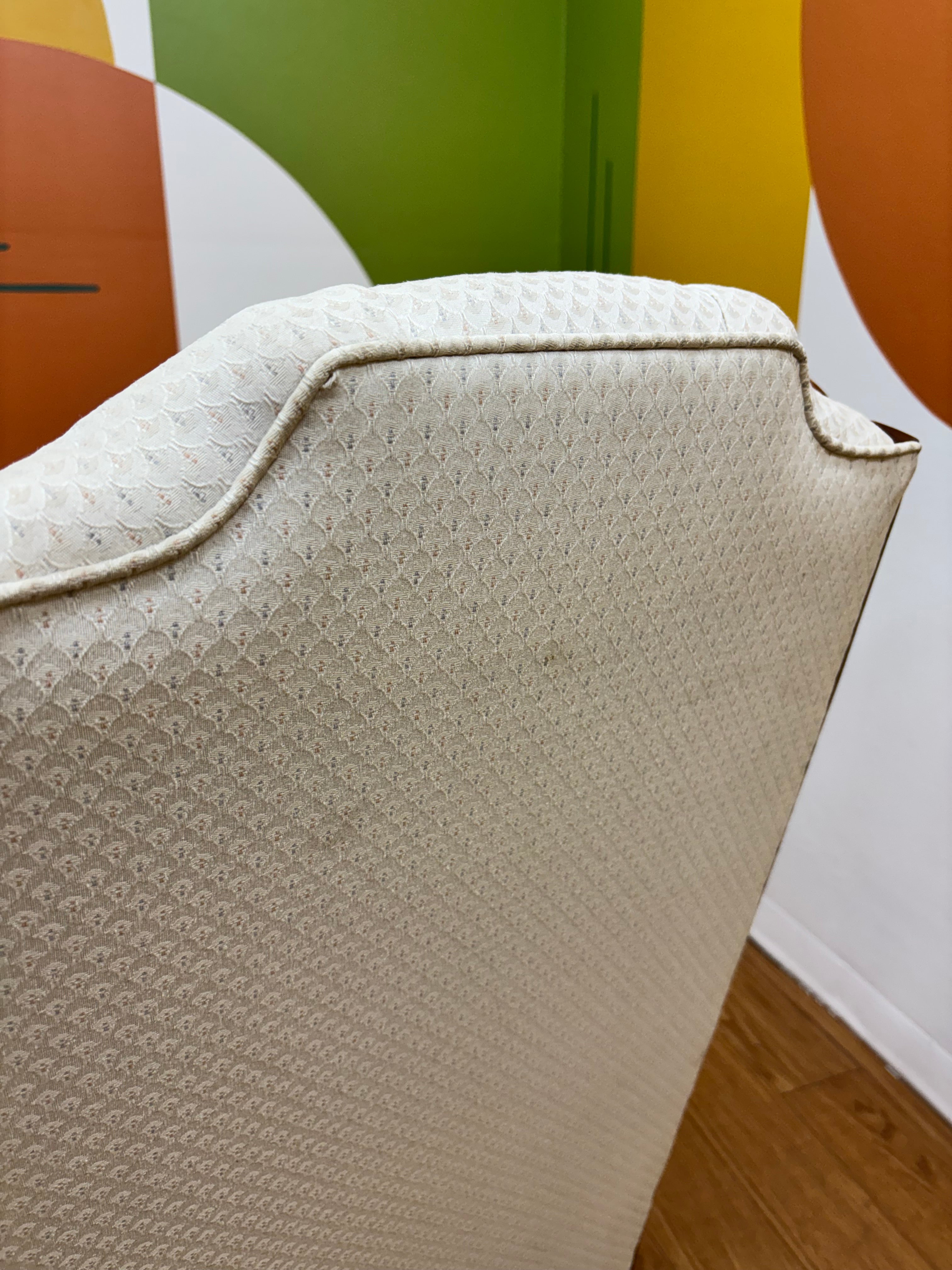 High Back Cane Tufted Chair (2 available )