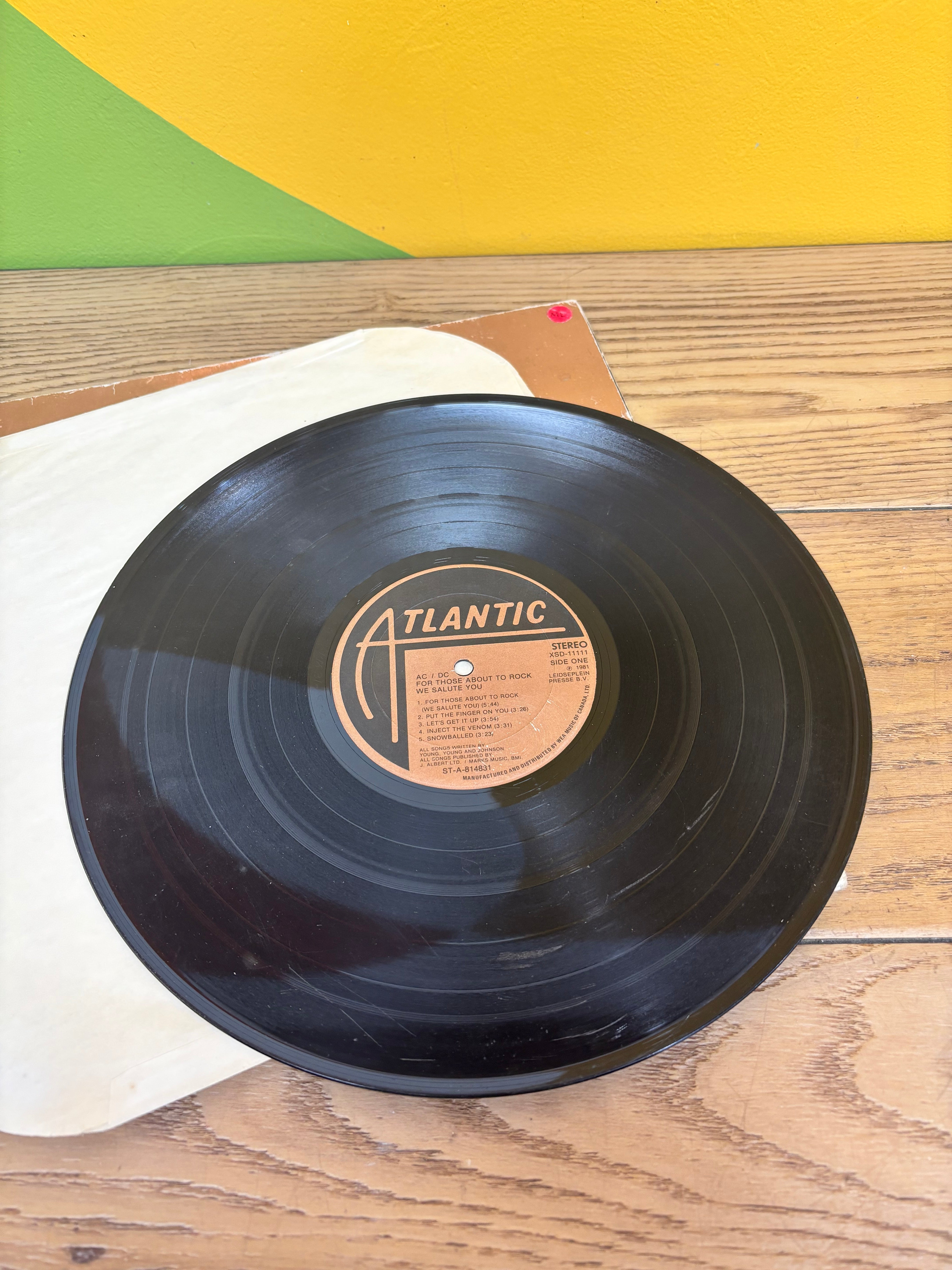 For Those About To Rock AC/DC Vinyl 1981