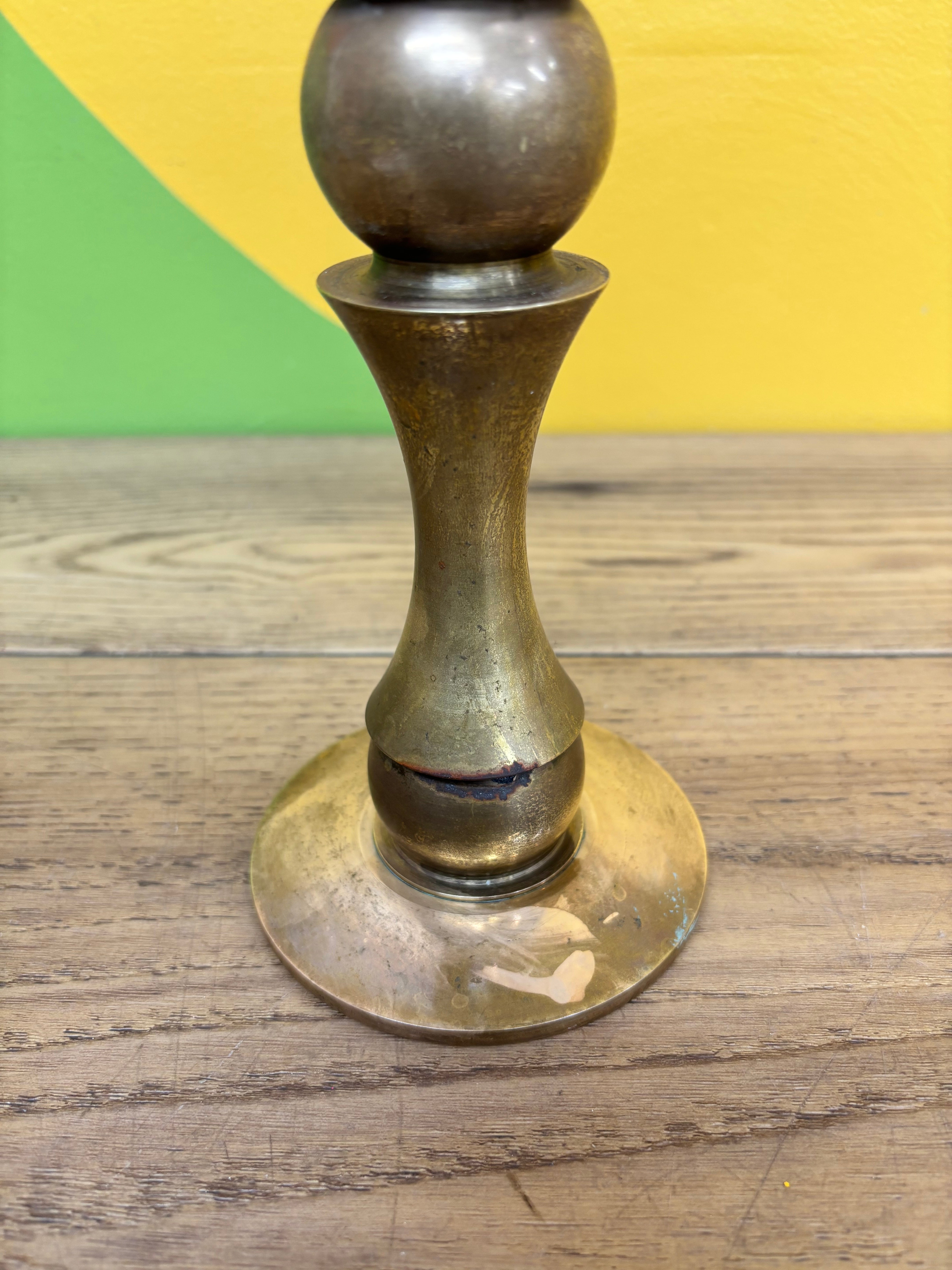 Brass & Bronze Candle Holder
