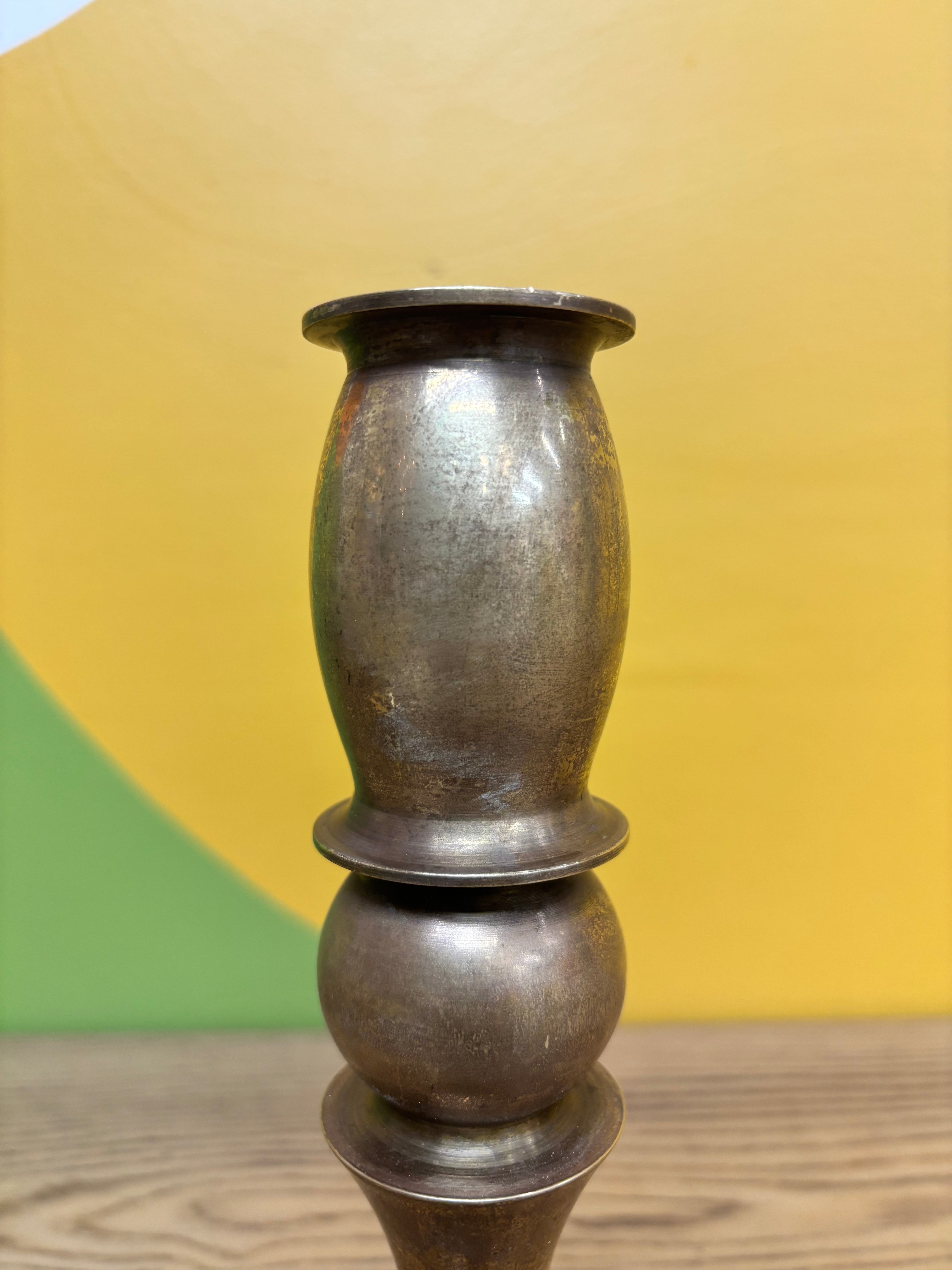 Brass & Bronze Candle Holder