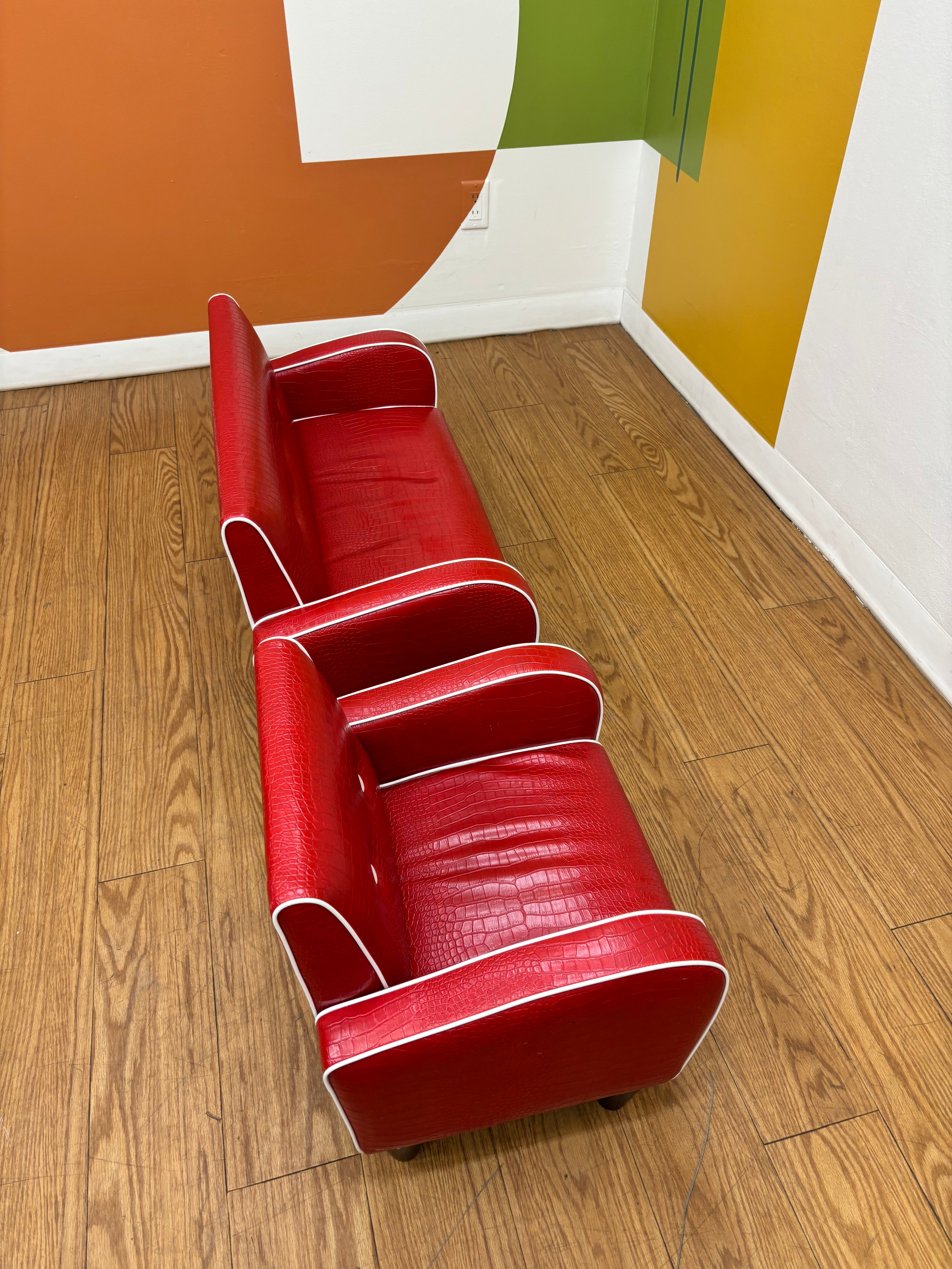 Red Children’s Sofa and Chair