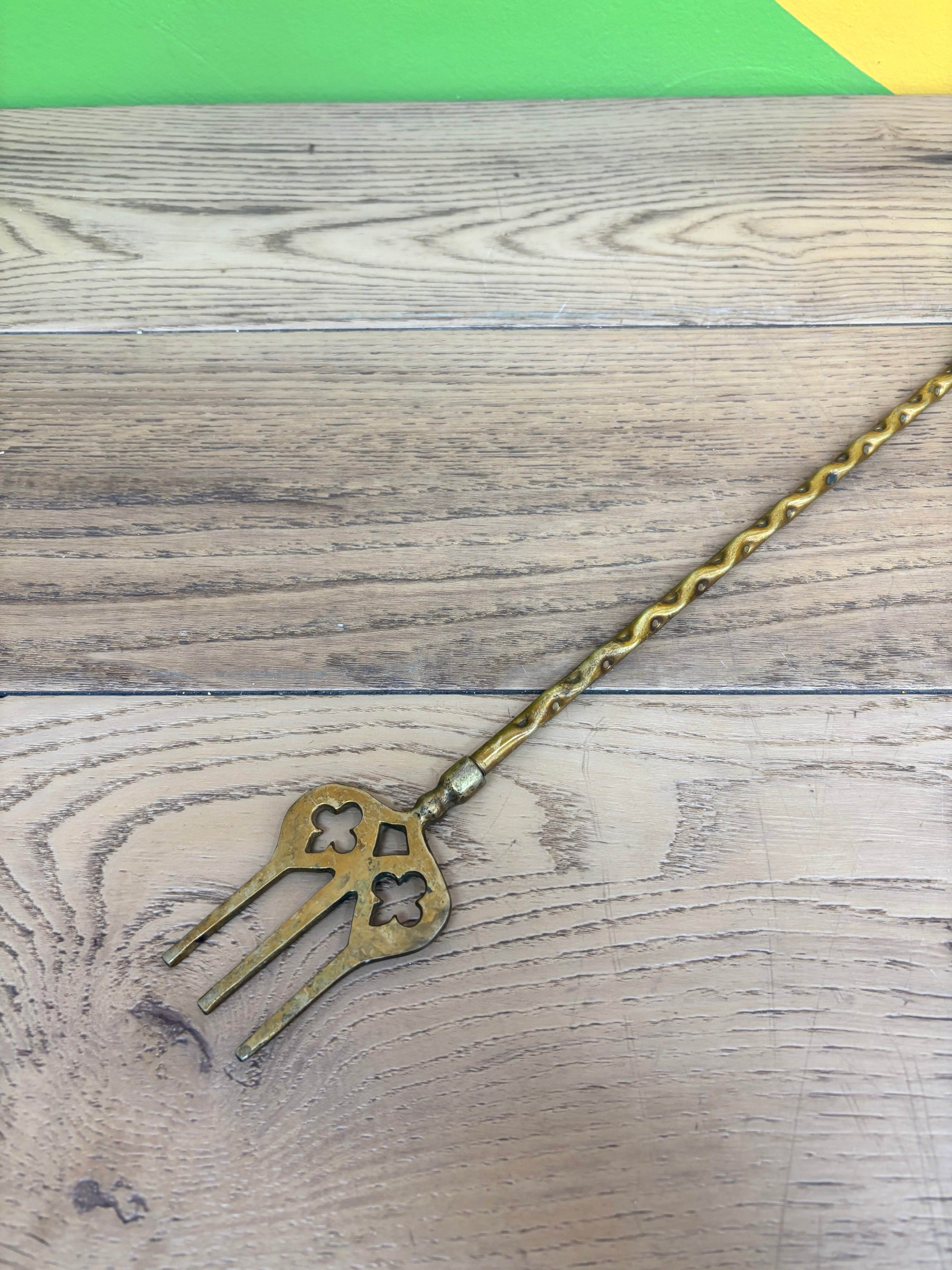 Brass Ship Fireplace Toasting Fork
