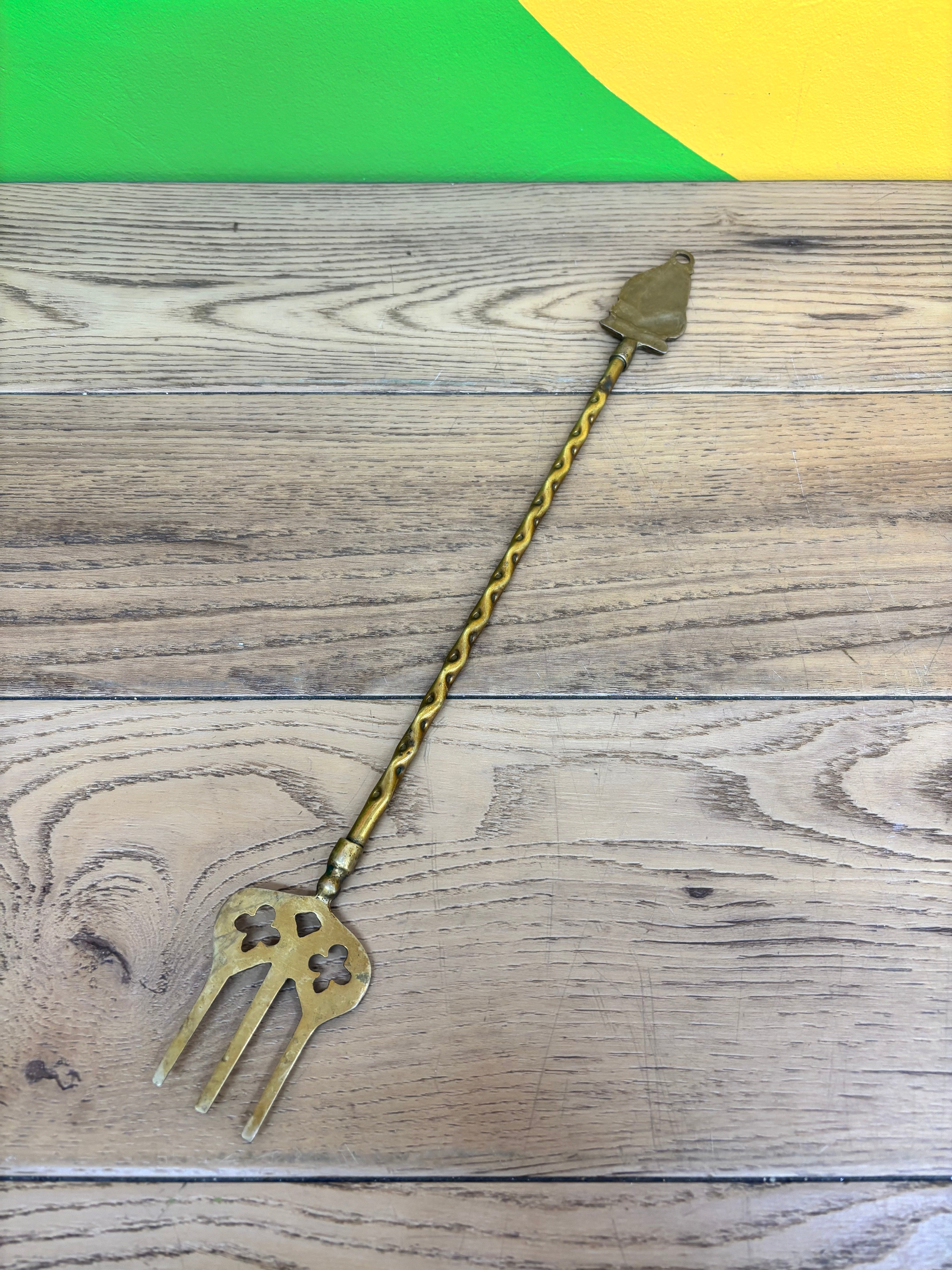 Brass Ship Fireplace Toasting Fork