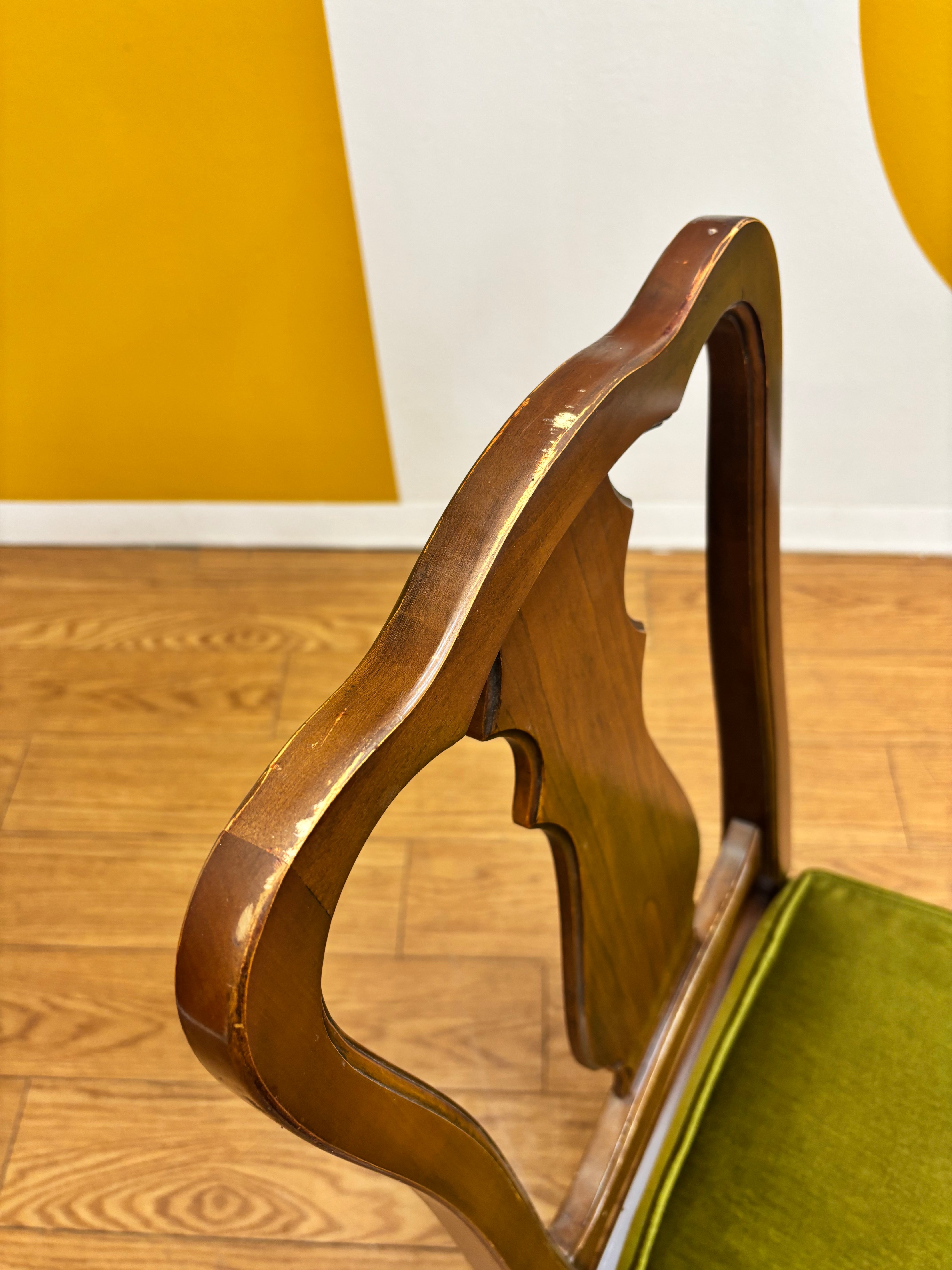 Green Velvet Dining Chair (4)