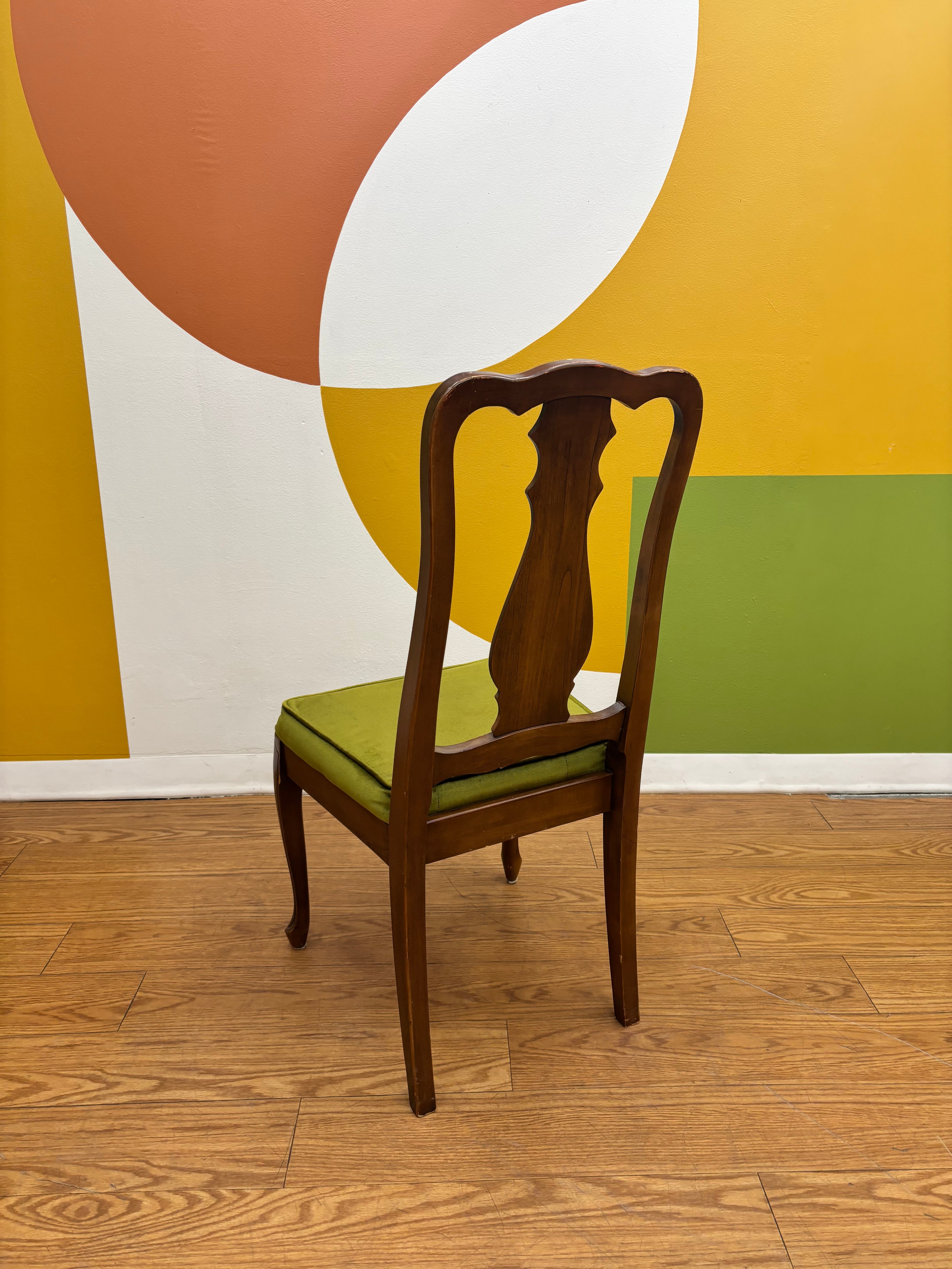 Green Velvet Dining Chair (4)