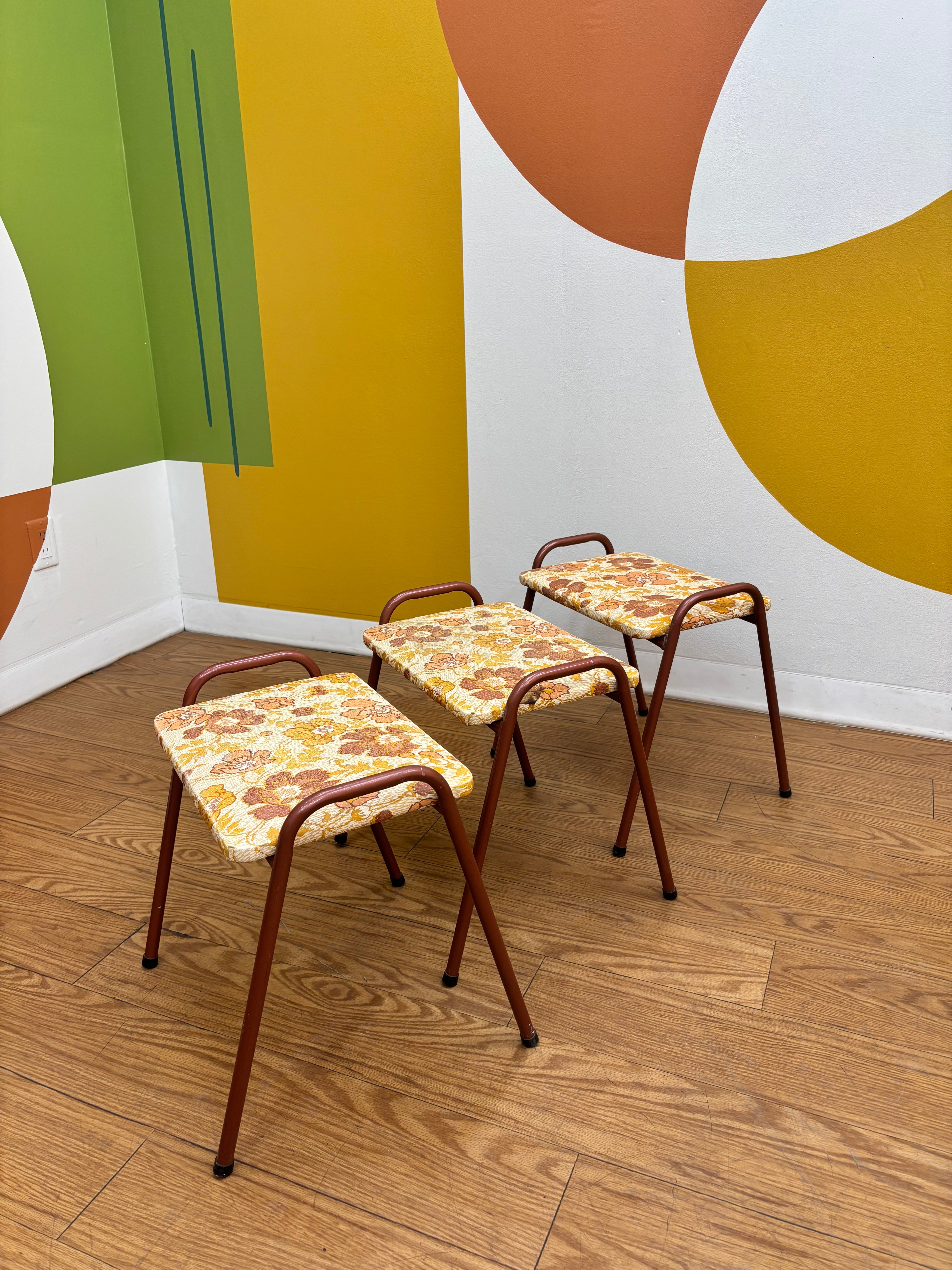 Floral Stacking Stools