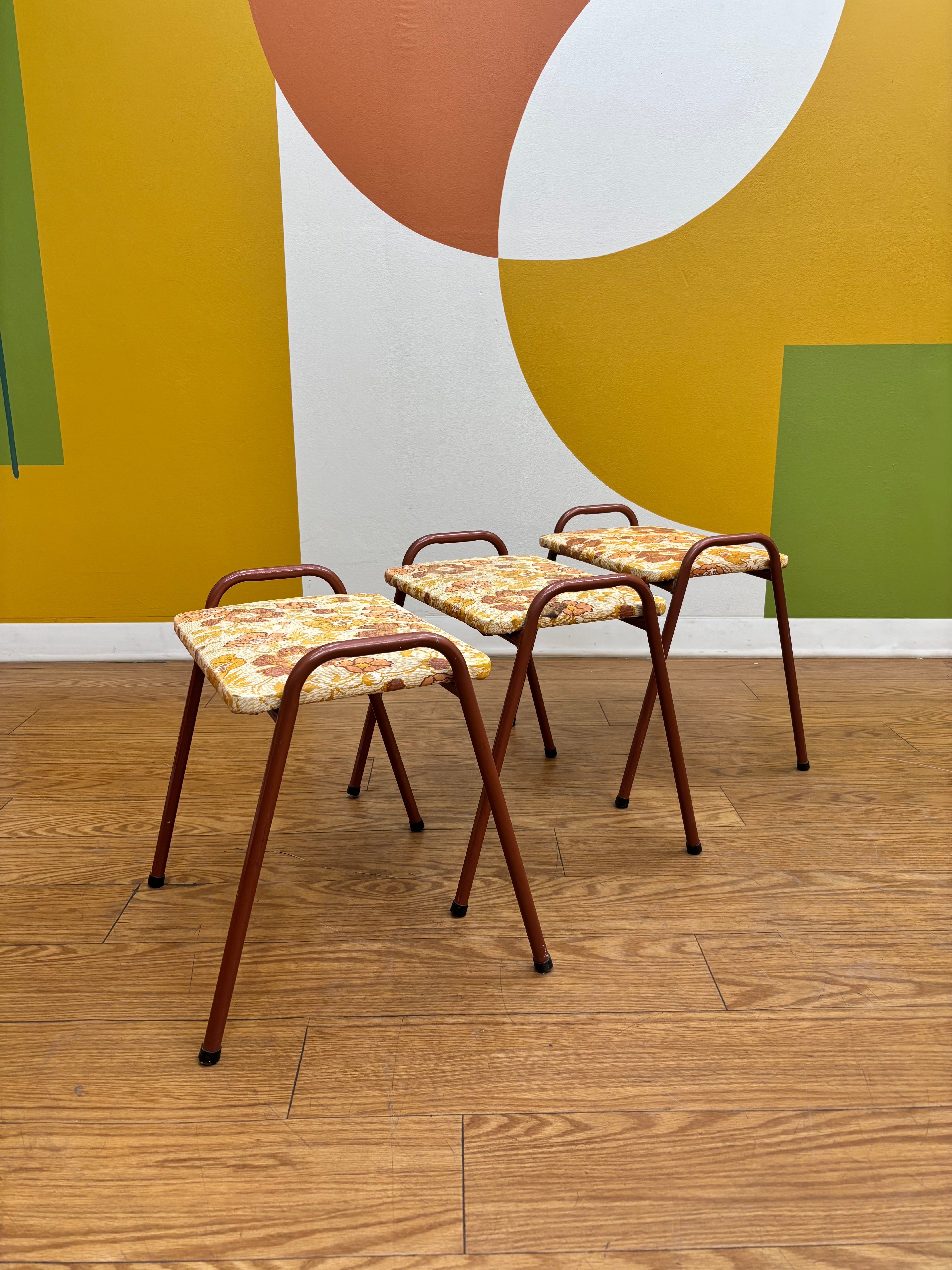 Floral Stacking Stools