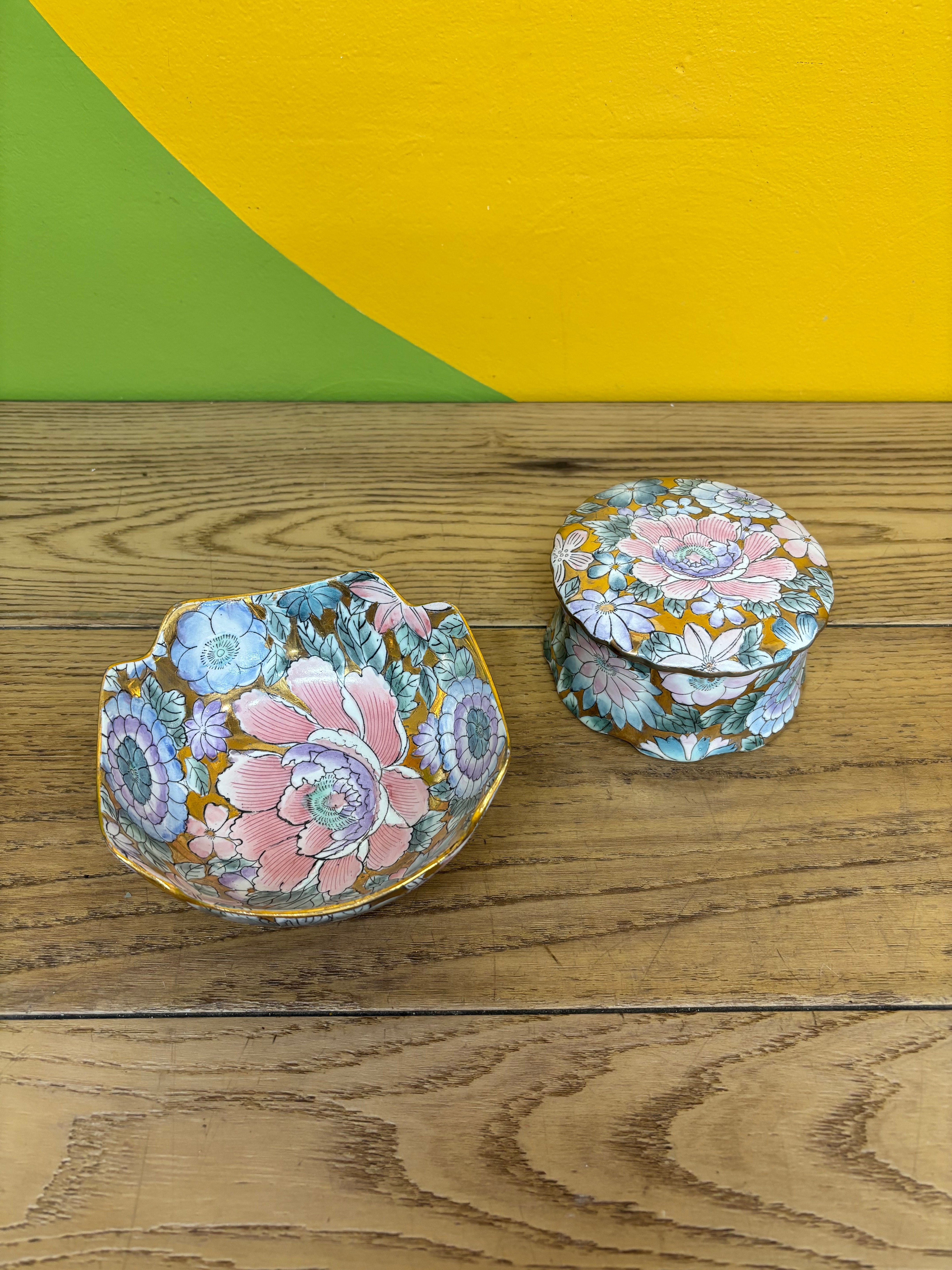 TOYO Decorative Floral Bowls