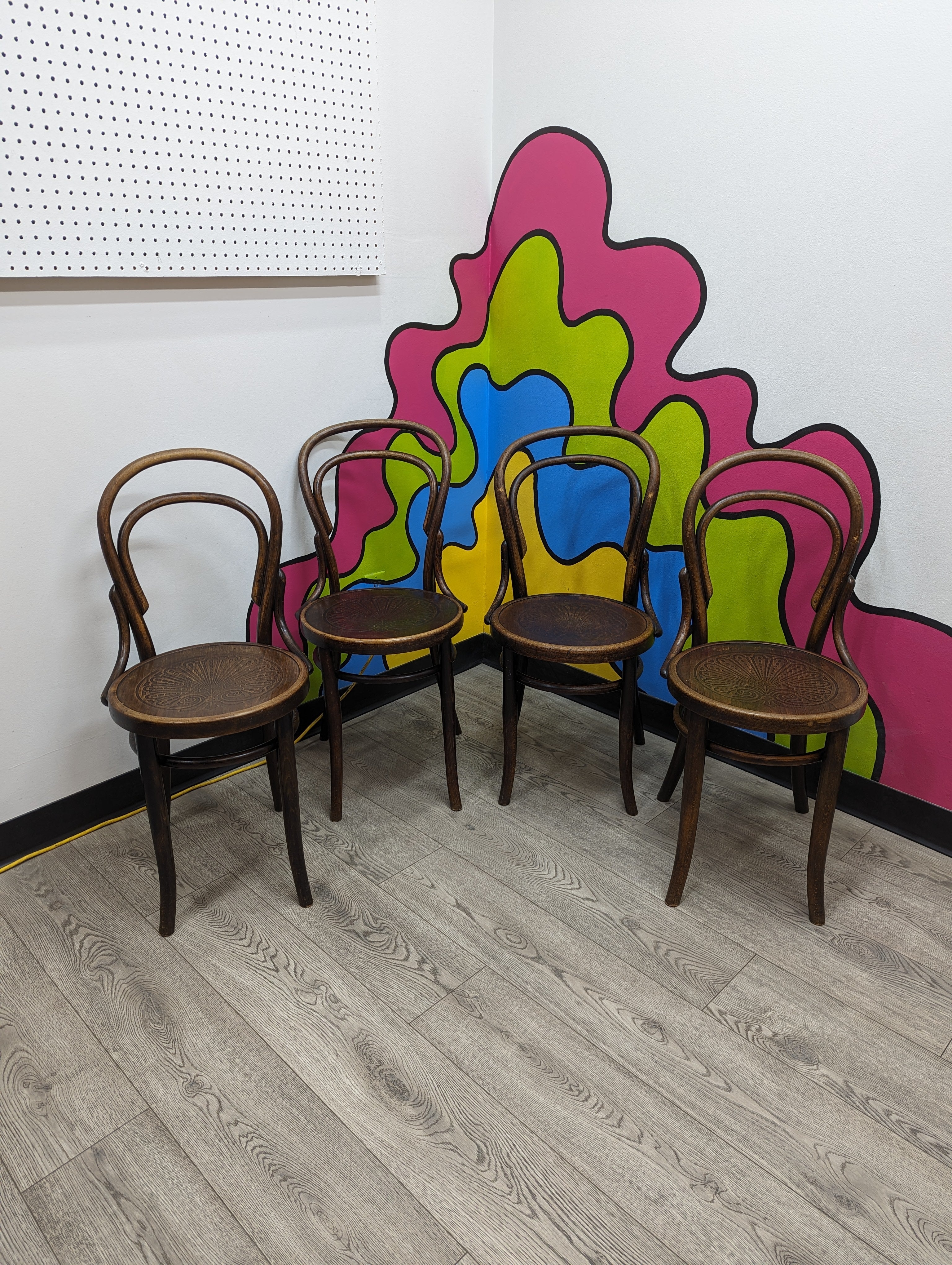 (4) Thonet "Chair 14" Design Chairs