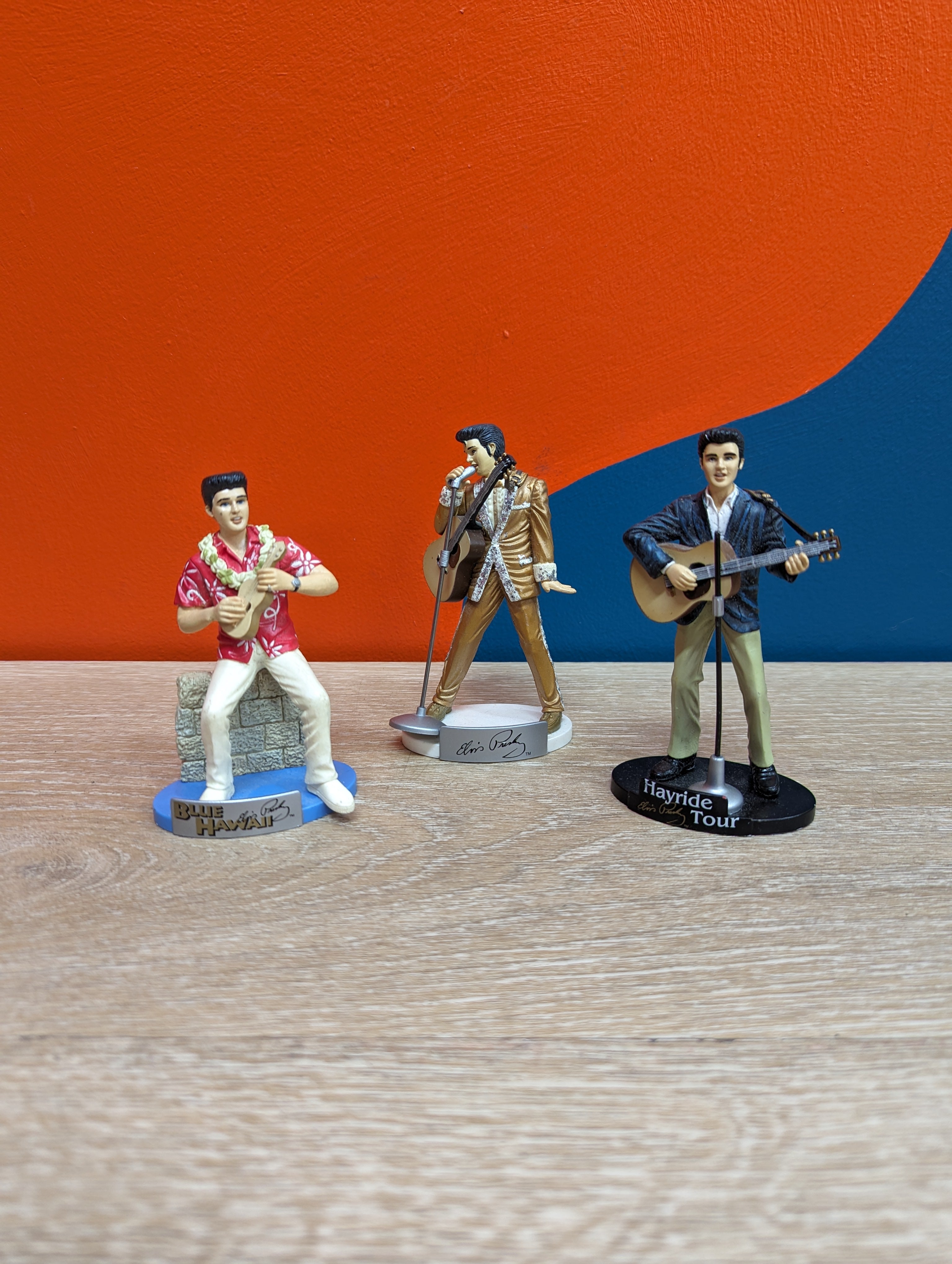 (3) 2002 EPE Elvis Presley Figurines