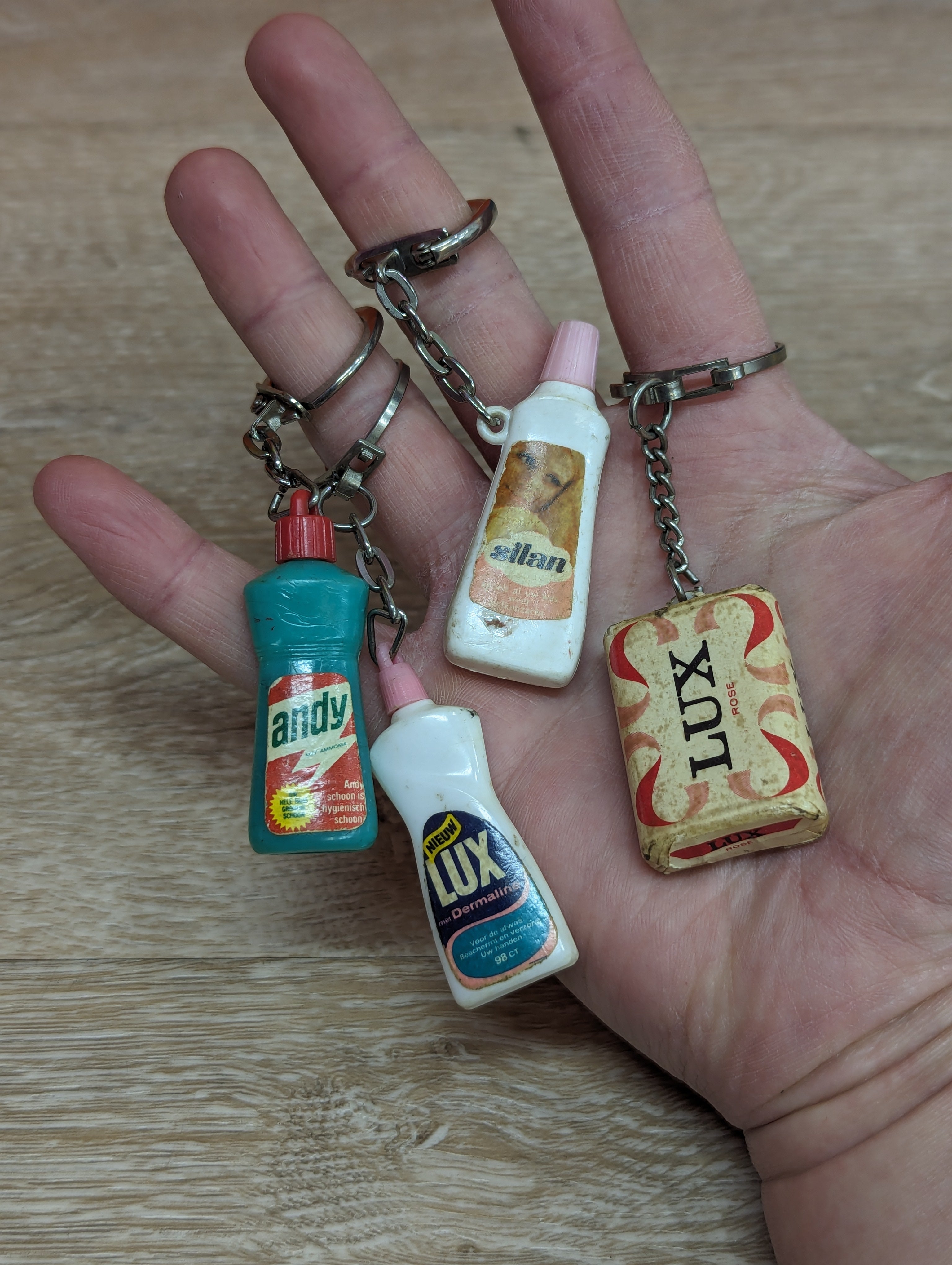 (4) Miniature Soaps Keychains