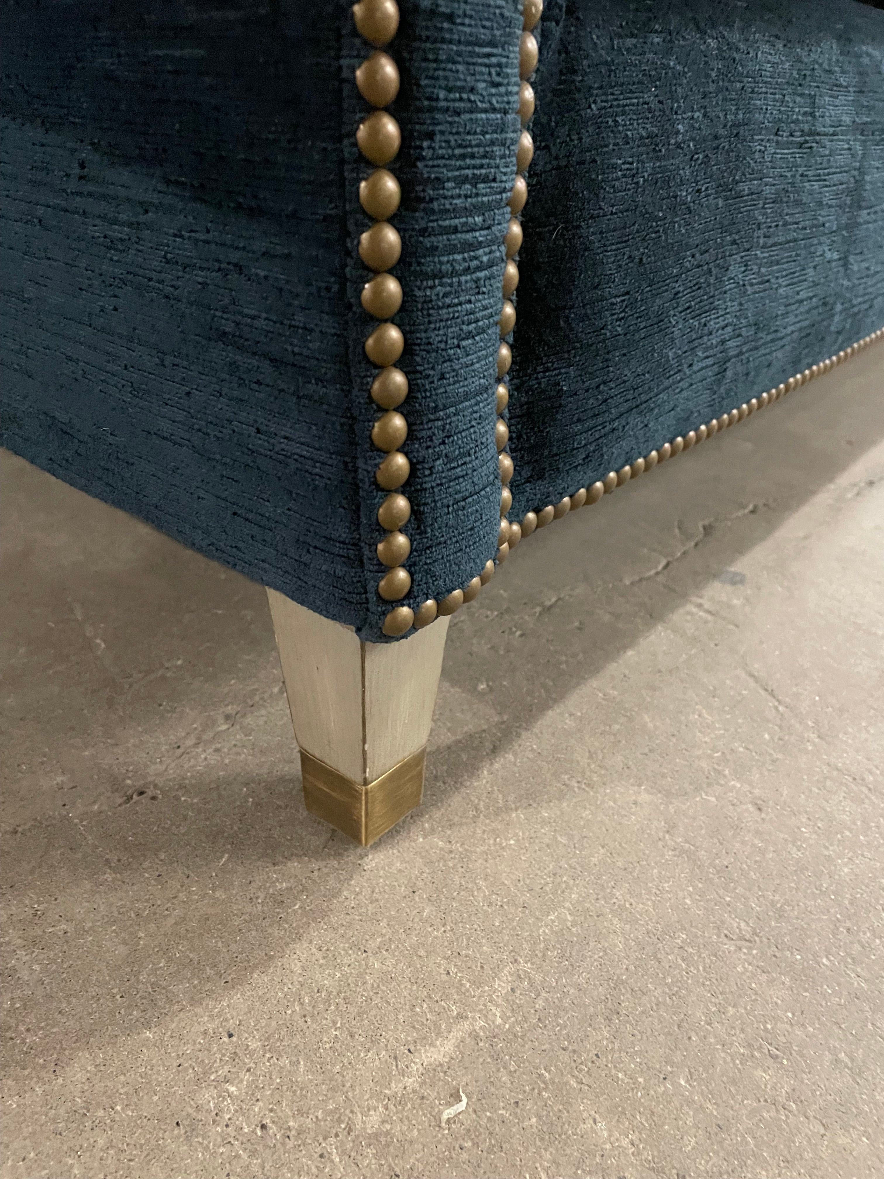 Bernhardt Interiors Fabric Sofa - Blue