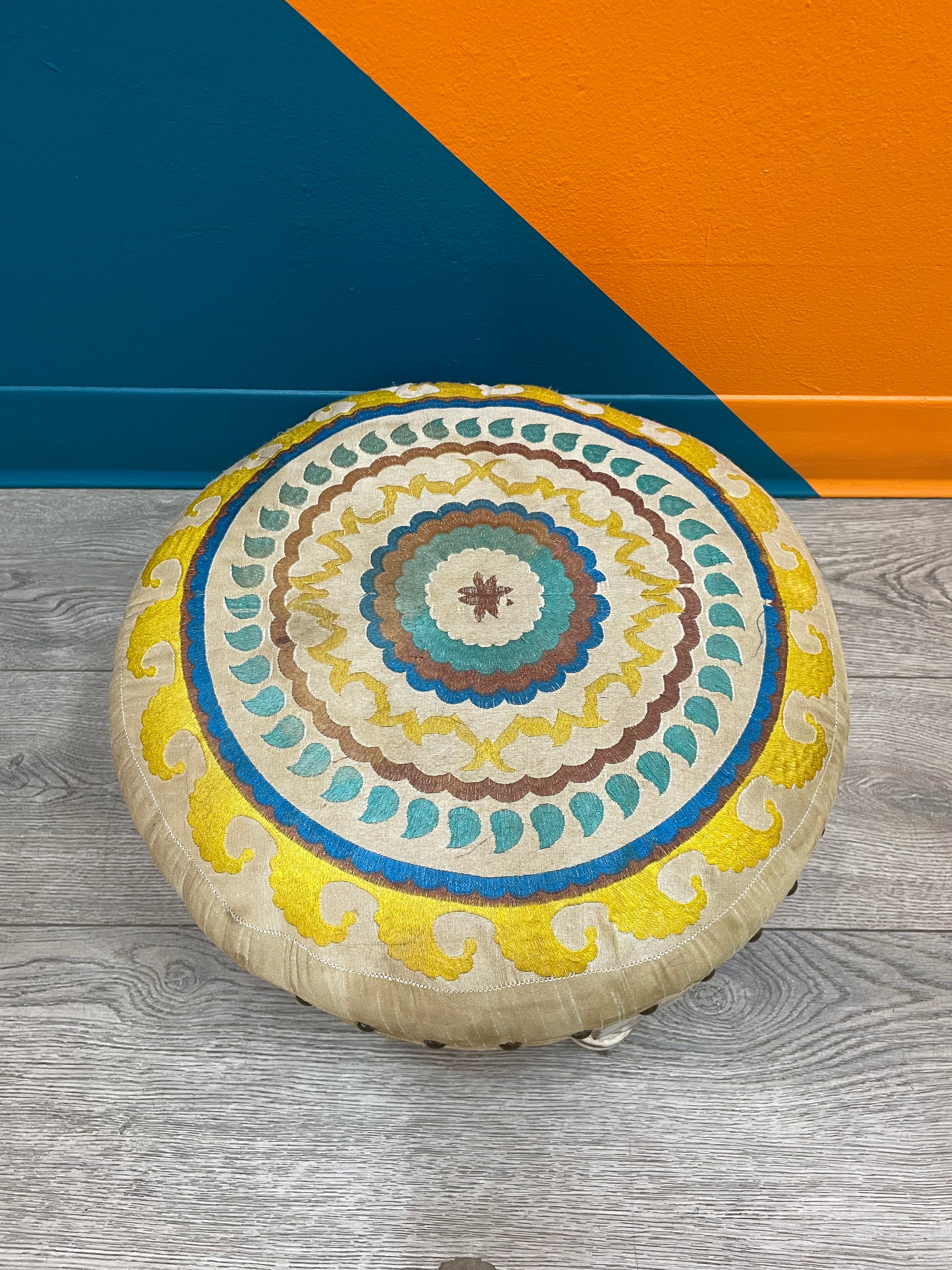 Colorful Round Footrest