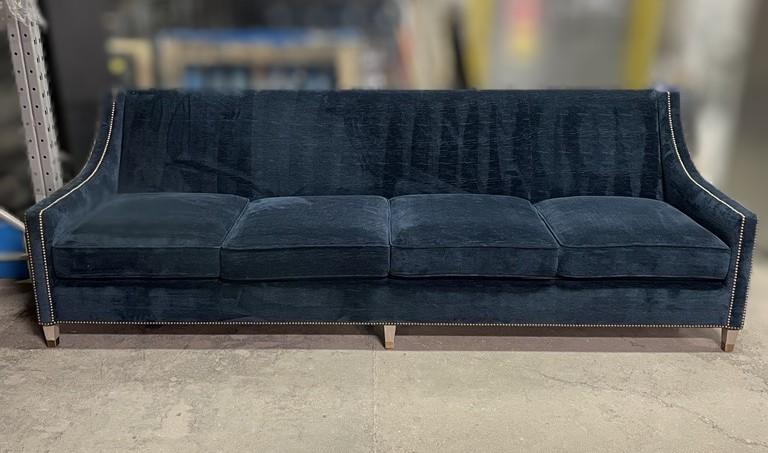 Bernhardt velvet online sofa