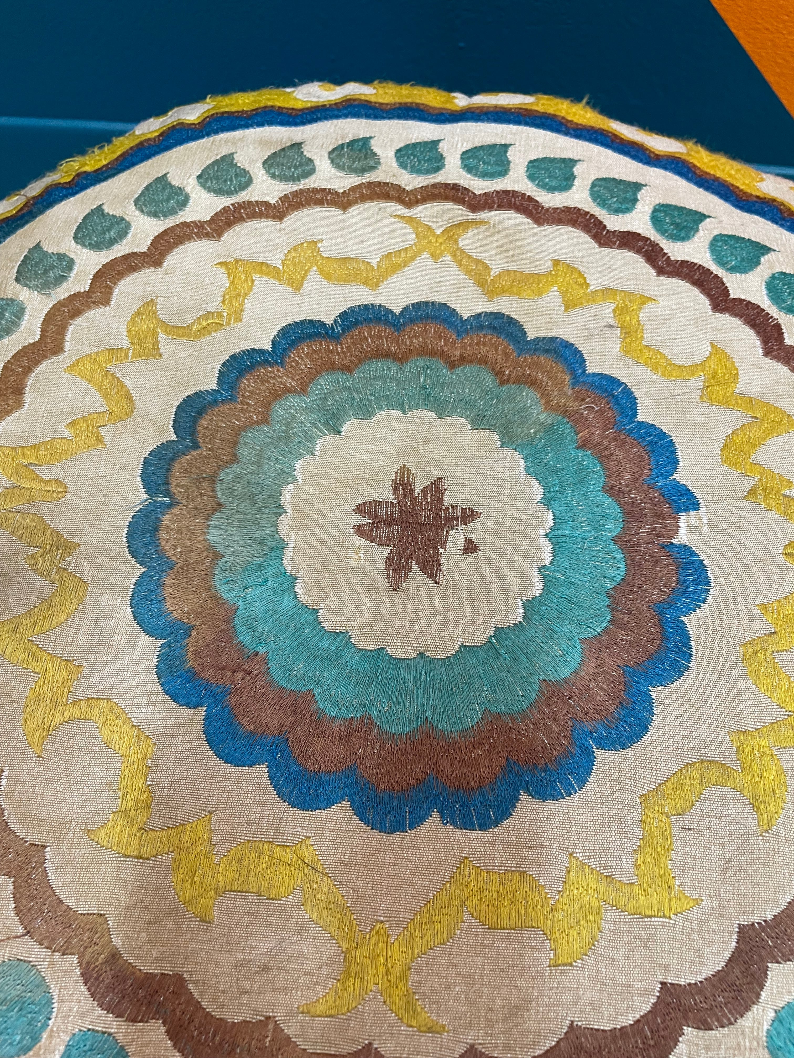 Colorful Round Footrest