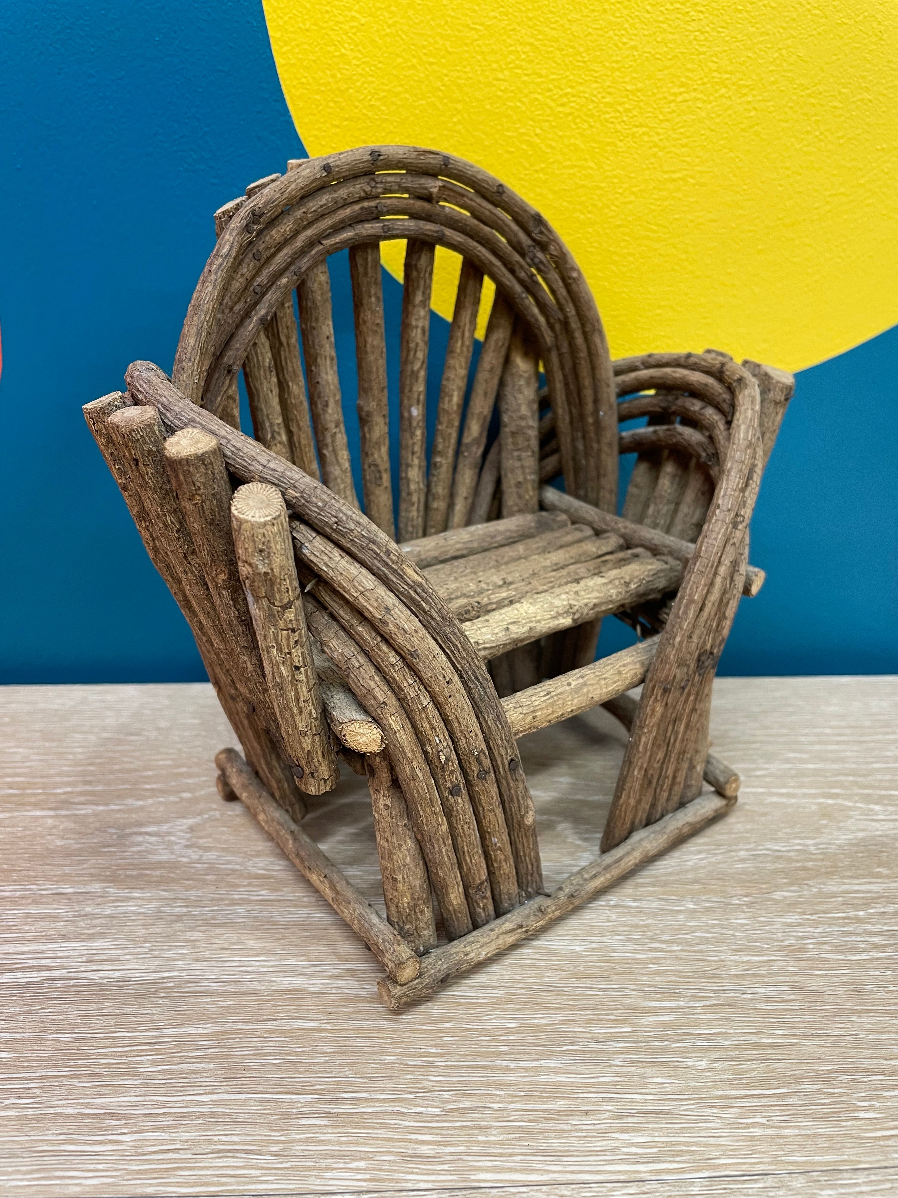 Doll Sized Wood Chair