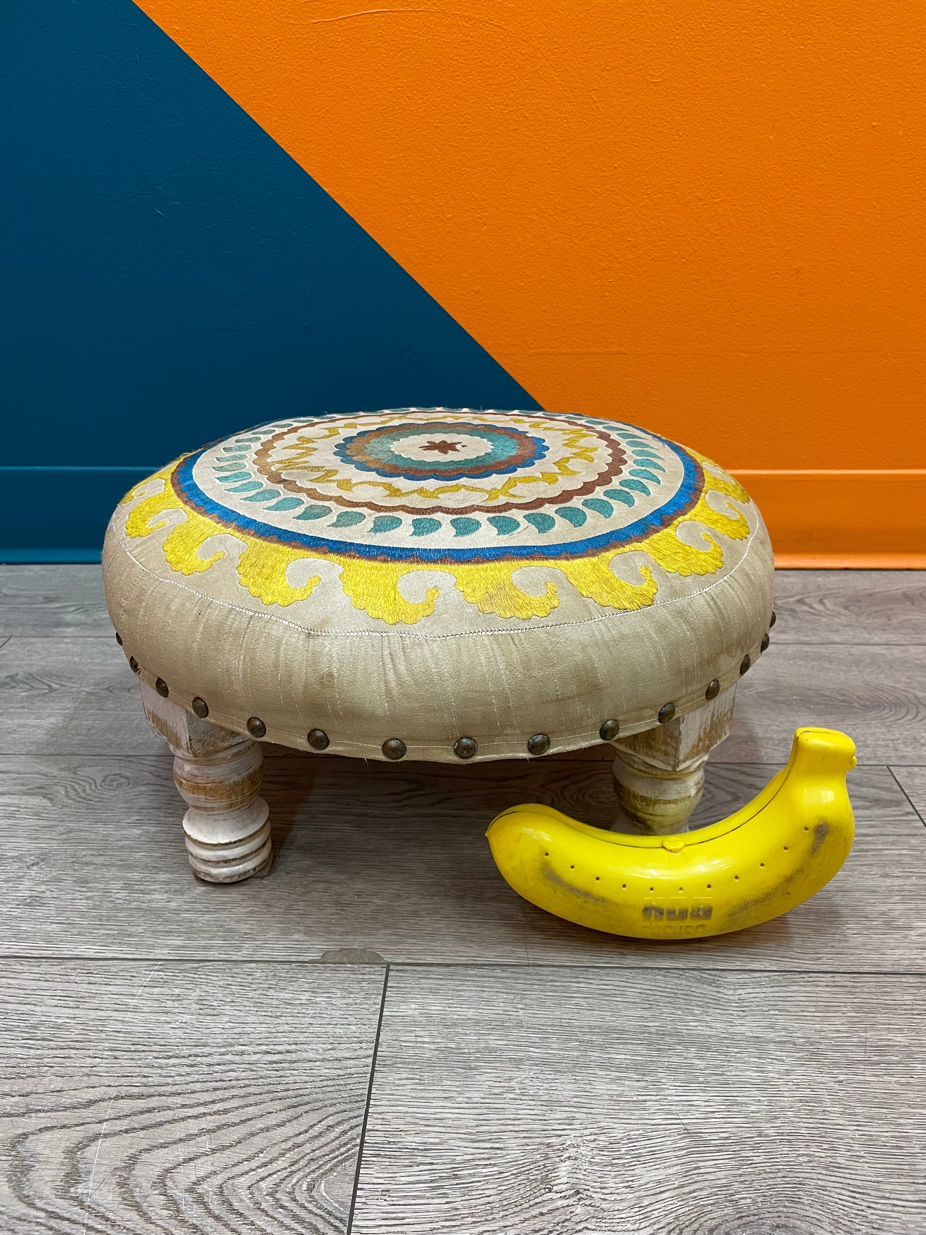 Colorful Round Footrest