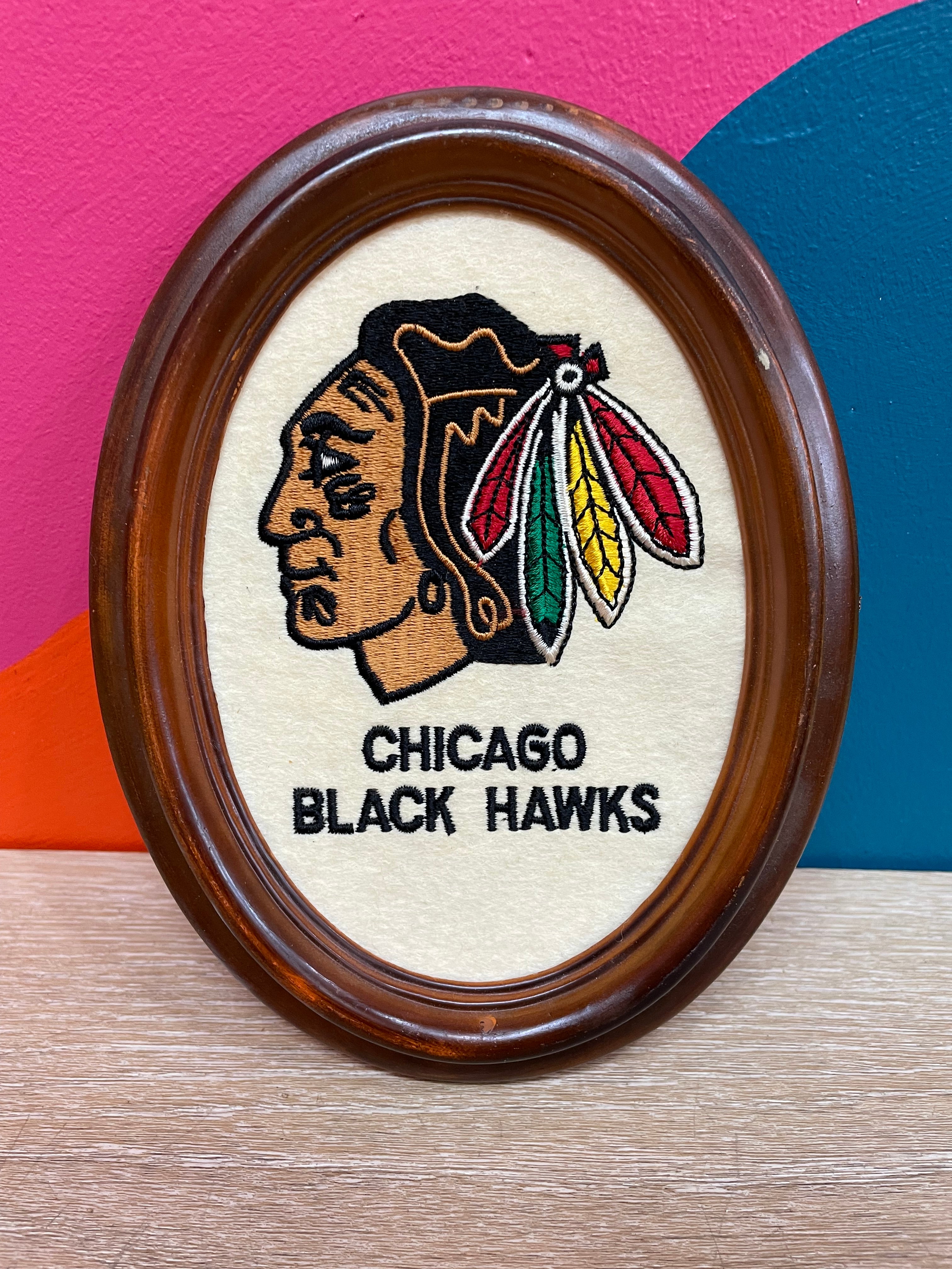 Embroidered Hockey Logo - Chicago Black Hawks