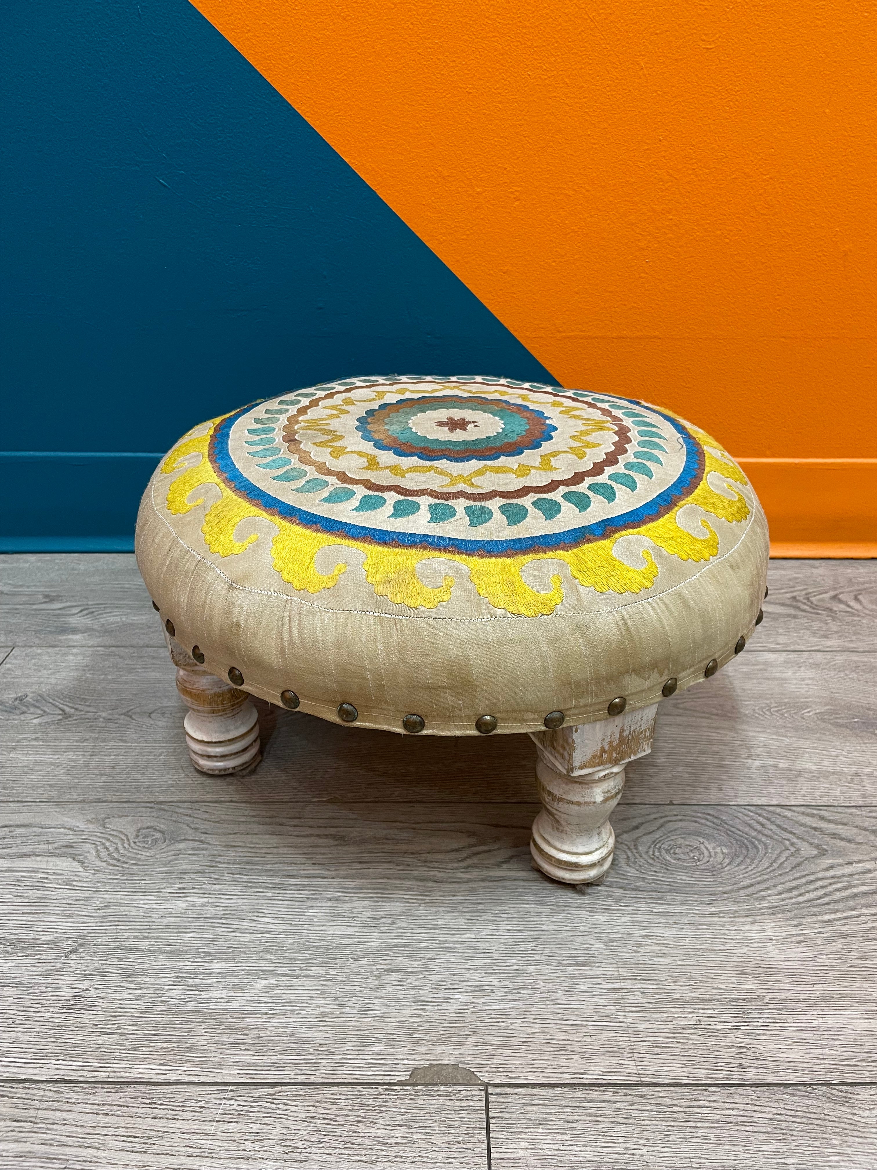 Colorful Round Footrest