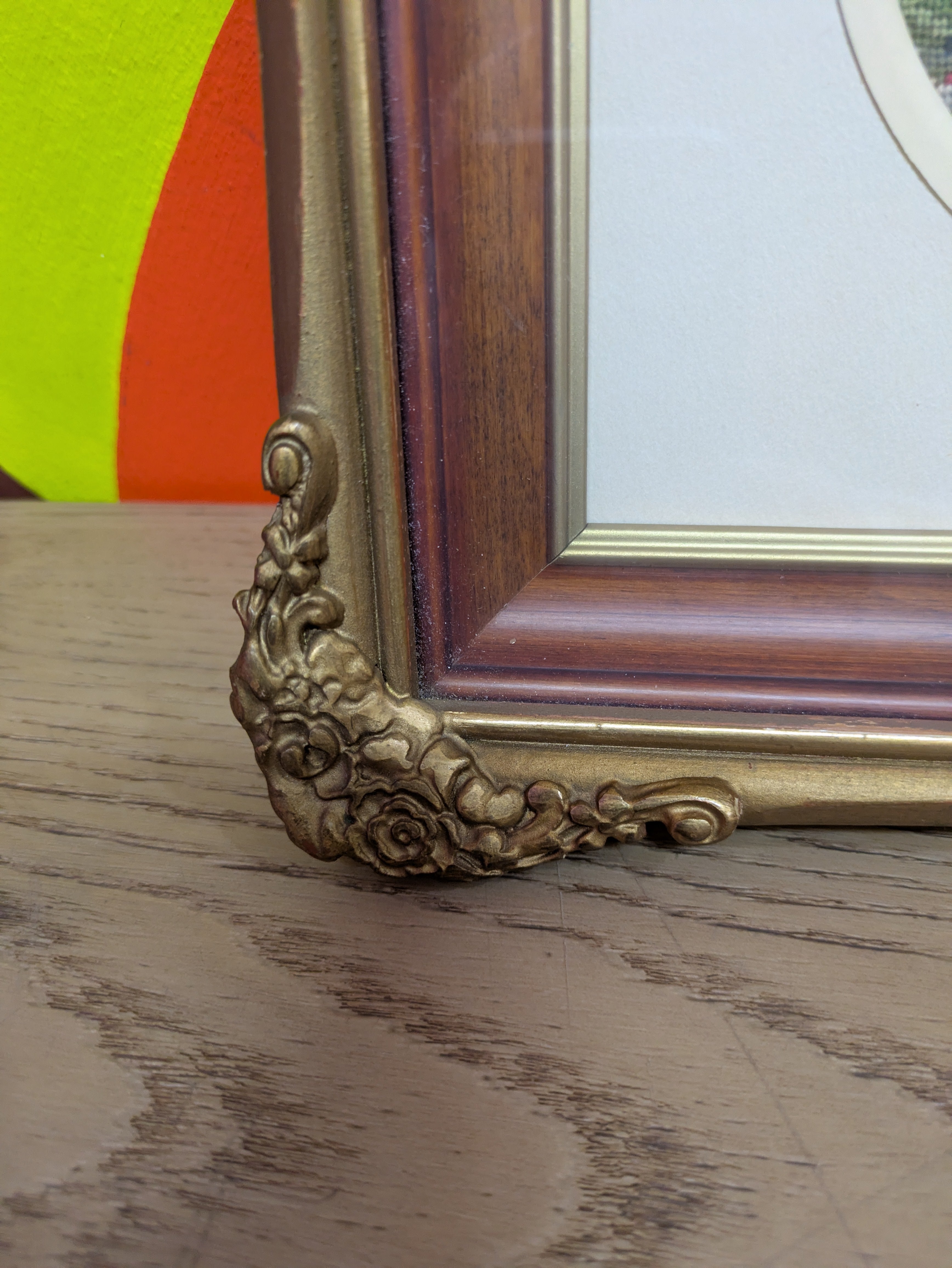 Gold Framed Cross Stitch